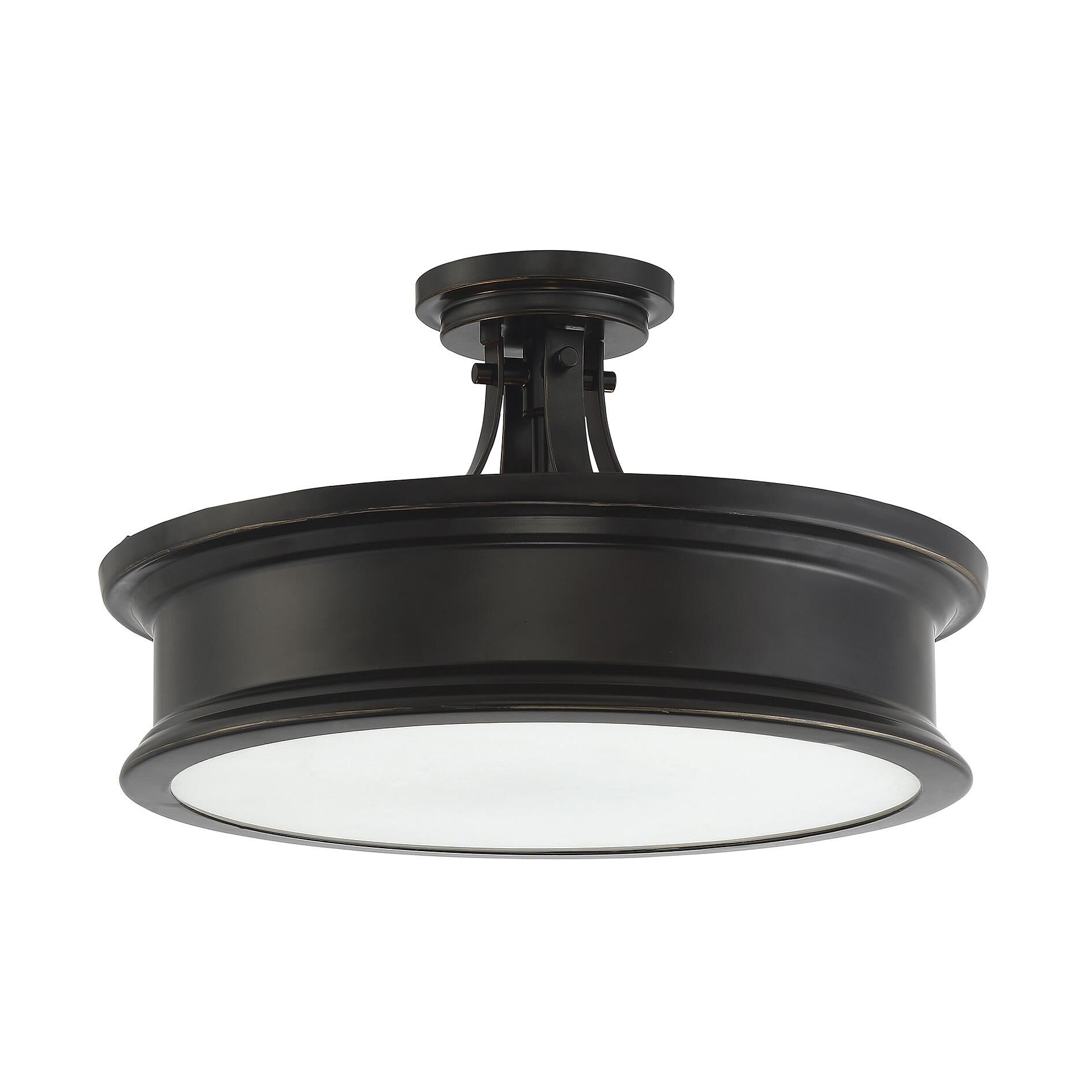 Watkins 16 Inch 3 Light Semi Flush Mount by Savoy House