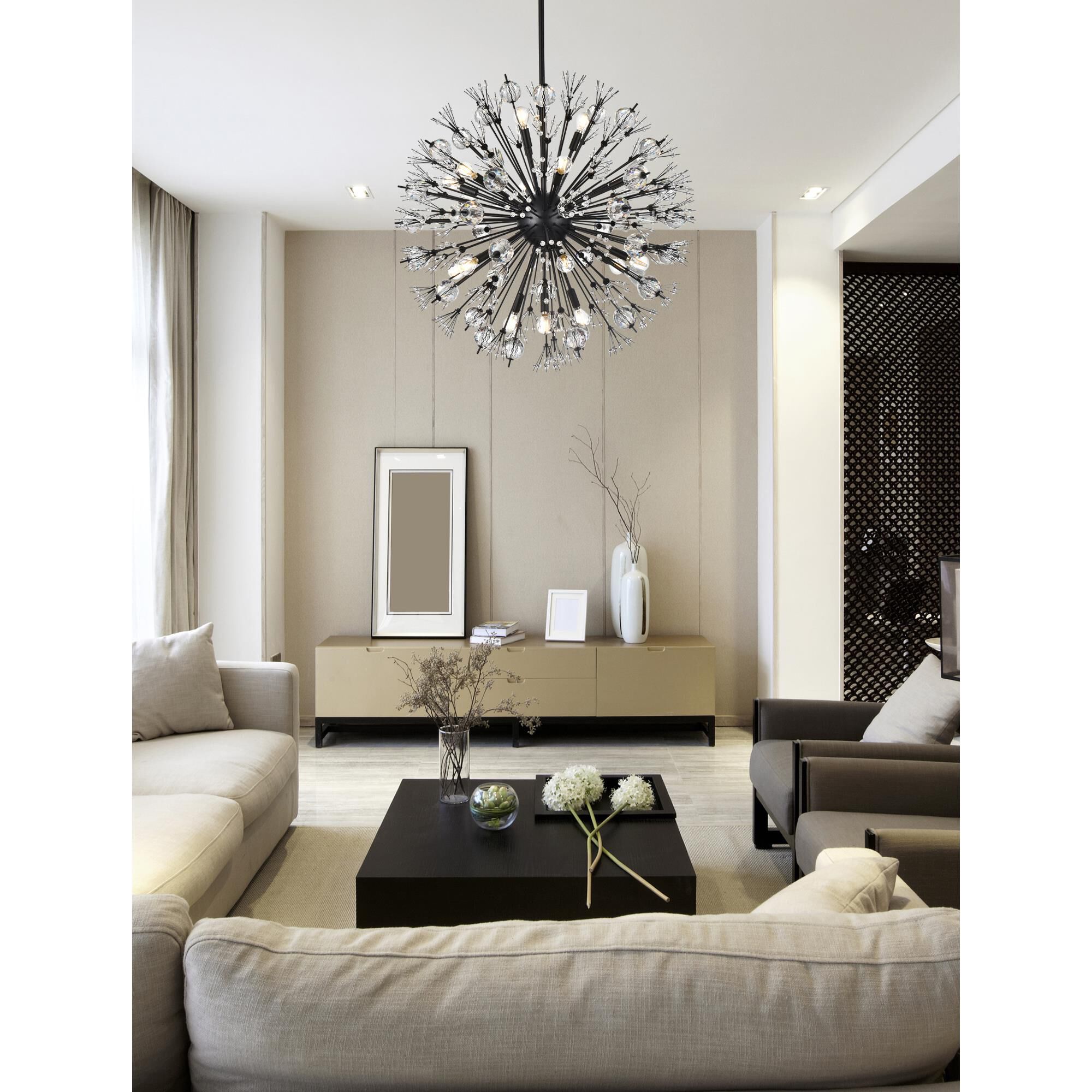 Vera 32 Inch Large Pendant by Elegant Lighting