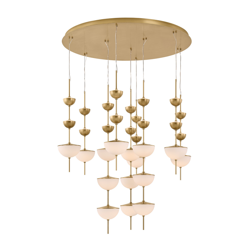 Zhora 52 Inch Chandelier by Sonneman