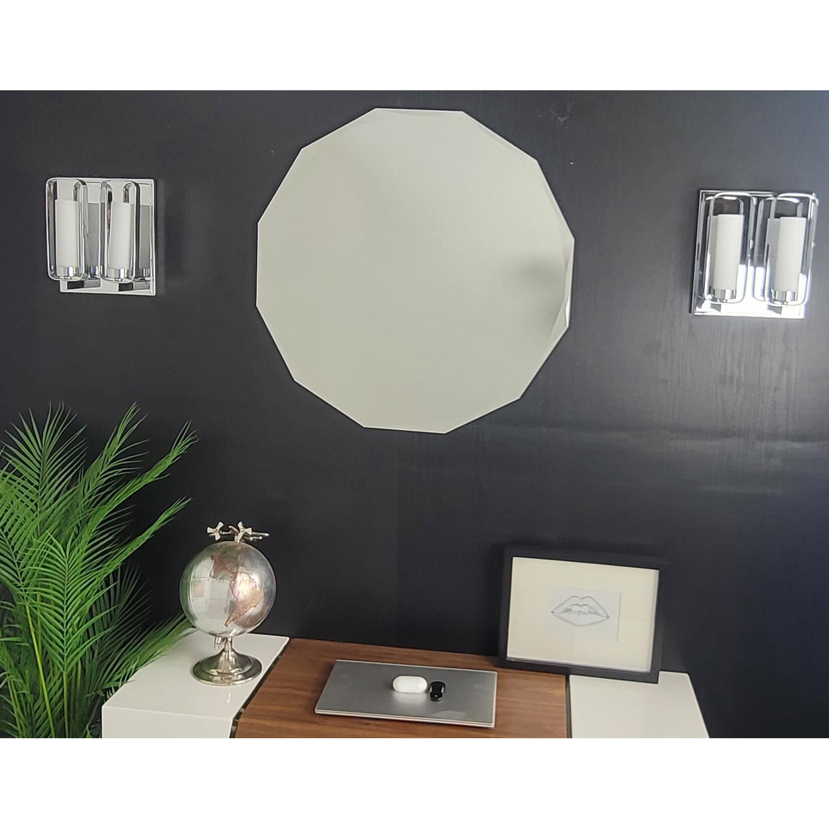 Ascher Bevel Bathroom Mirrors by Decor Wonderland