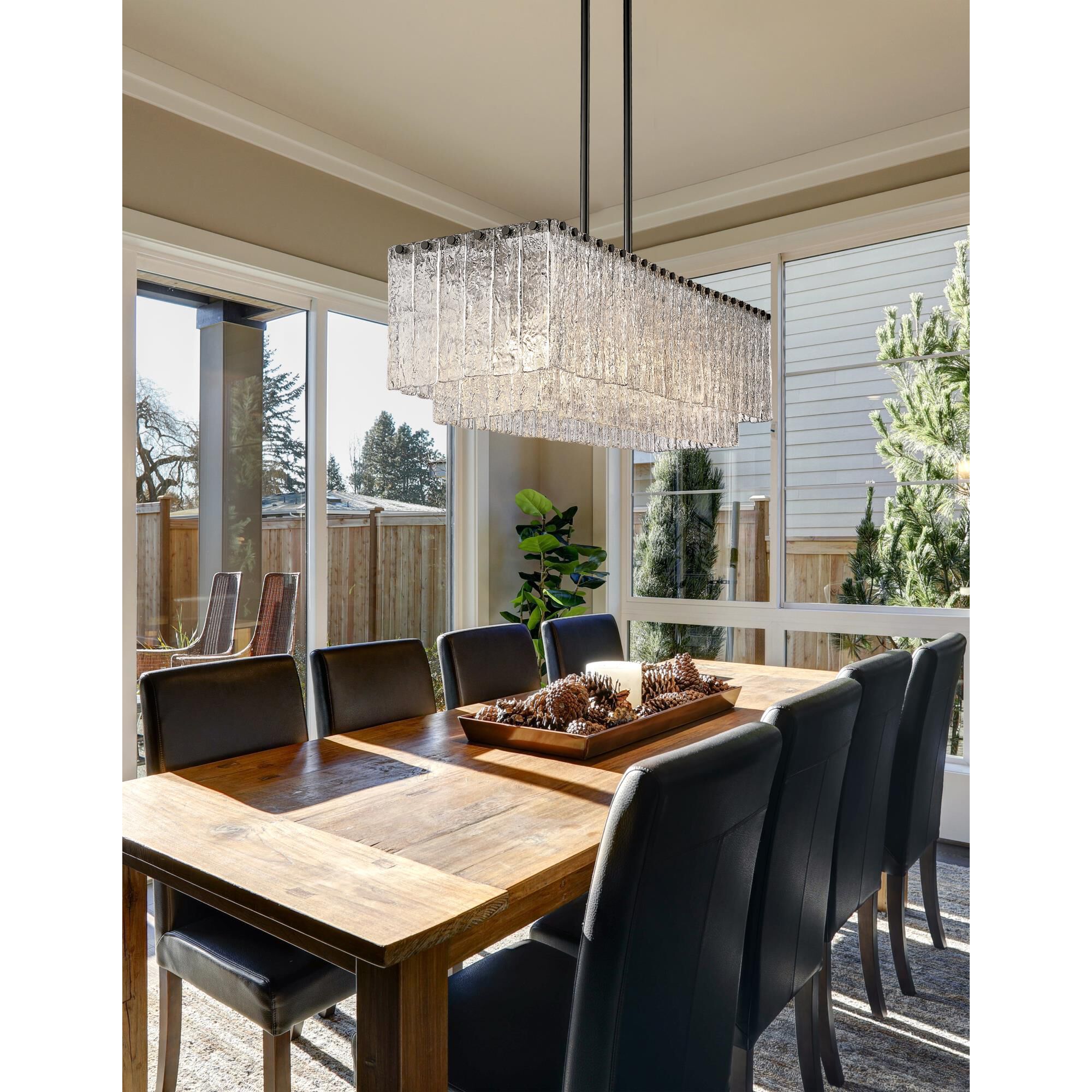 Glacier 42 Inch 5 Light Linear Suspension Light by Z-Lite