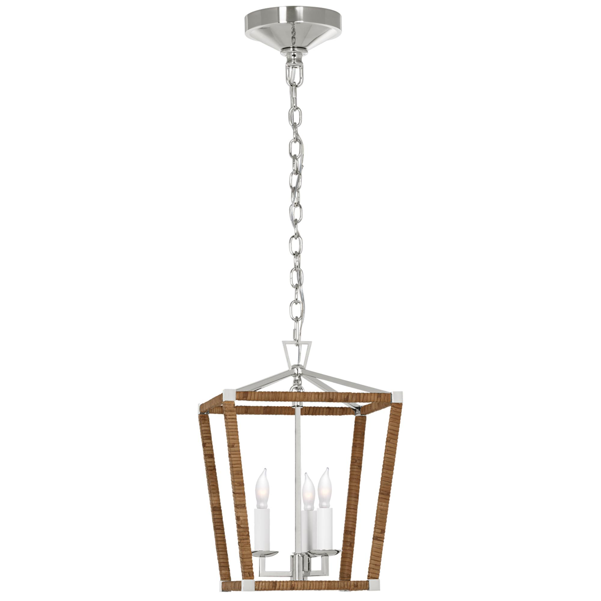 Shown in Polished Nickel and Natural Rattan finish