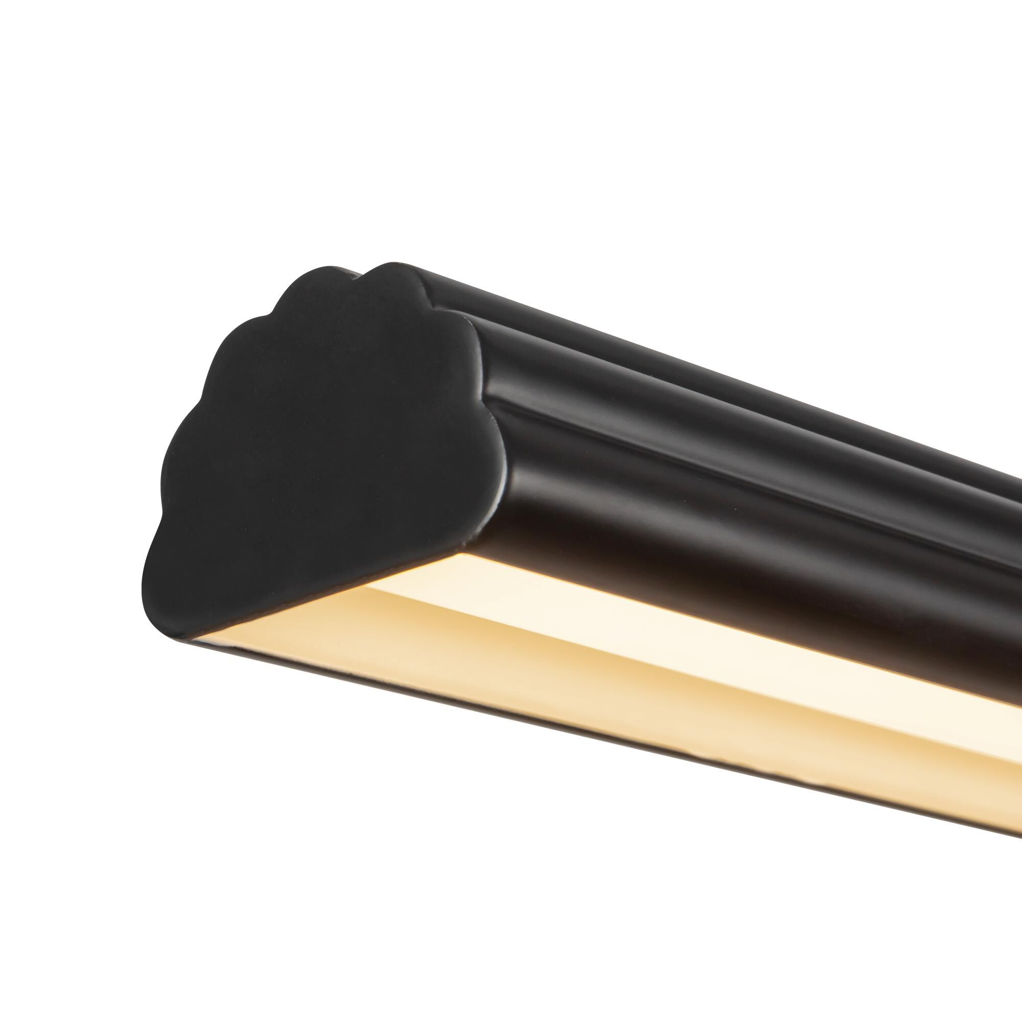 Shown in Matte Black finish and Frosted Acrylic Diffuser glass and Aluminum shade