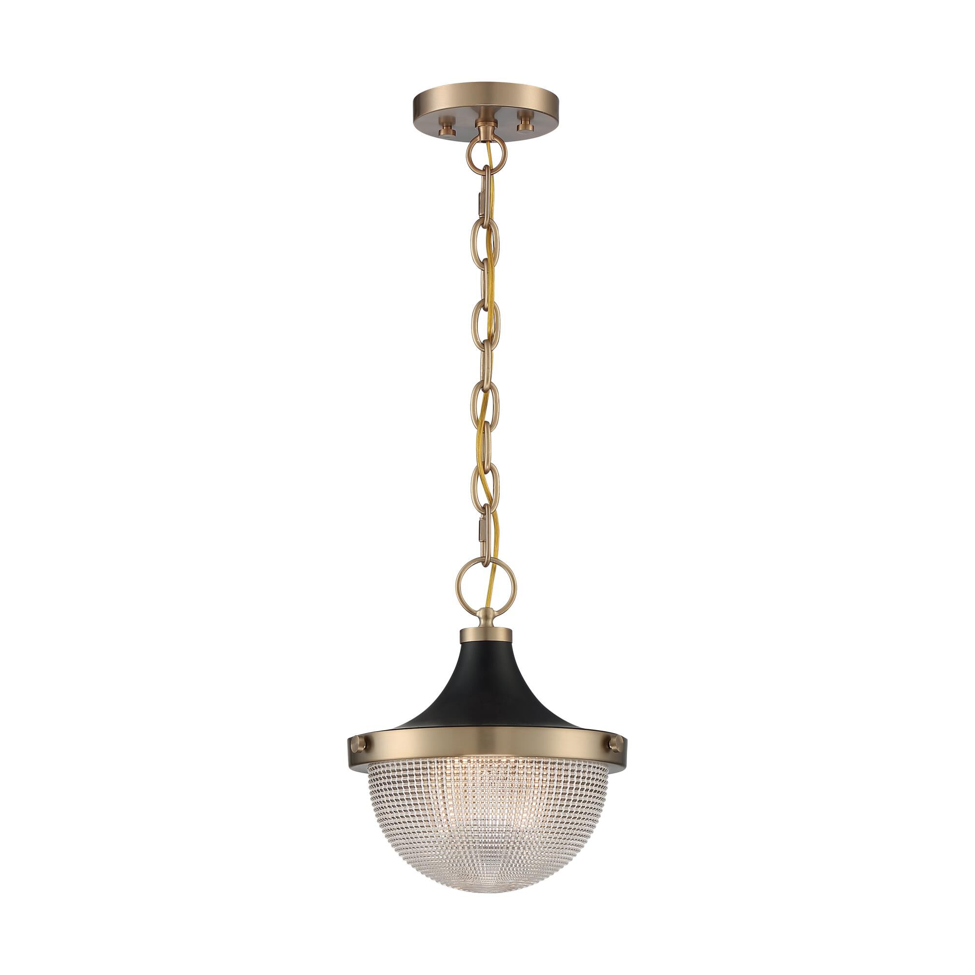 Shown in Burnished Brass / Black Accents finish