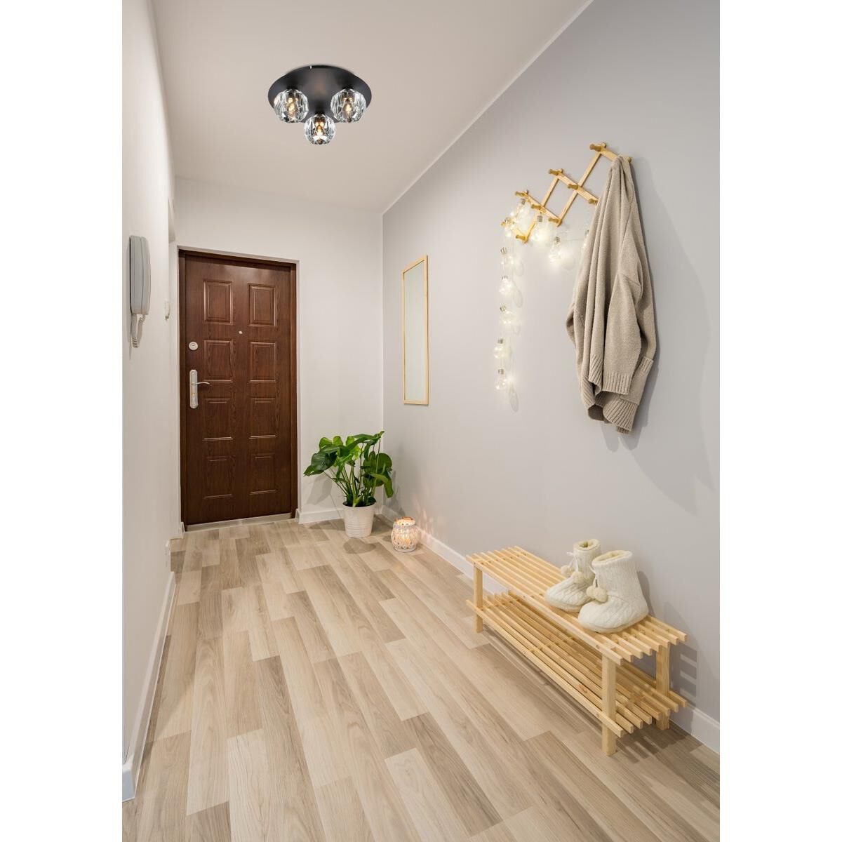 Graham 12 Inch 3 Light LED Flush Mount by Elegant Lighting