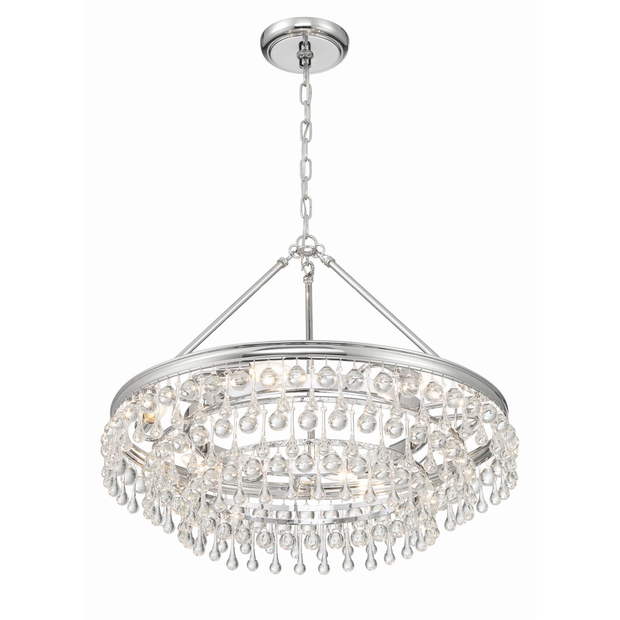 Calypso 25 Inch 6 Light Chandelier by Crystorama