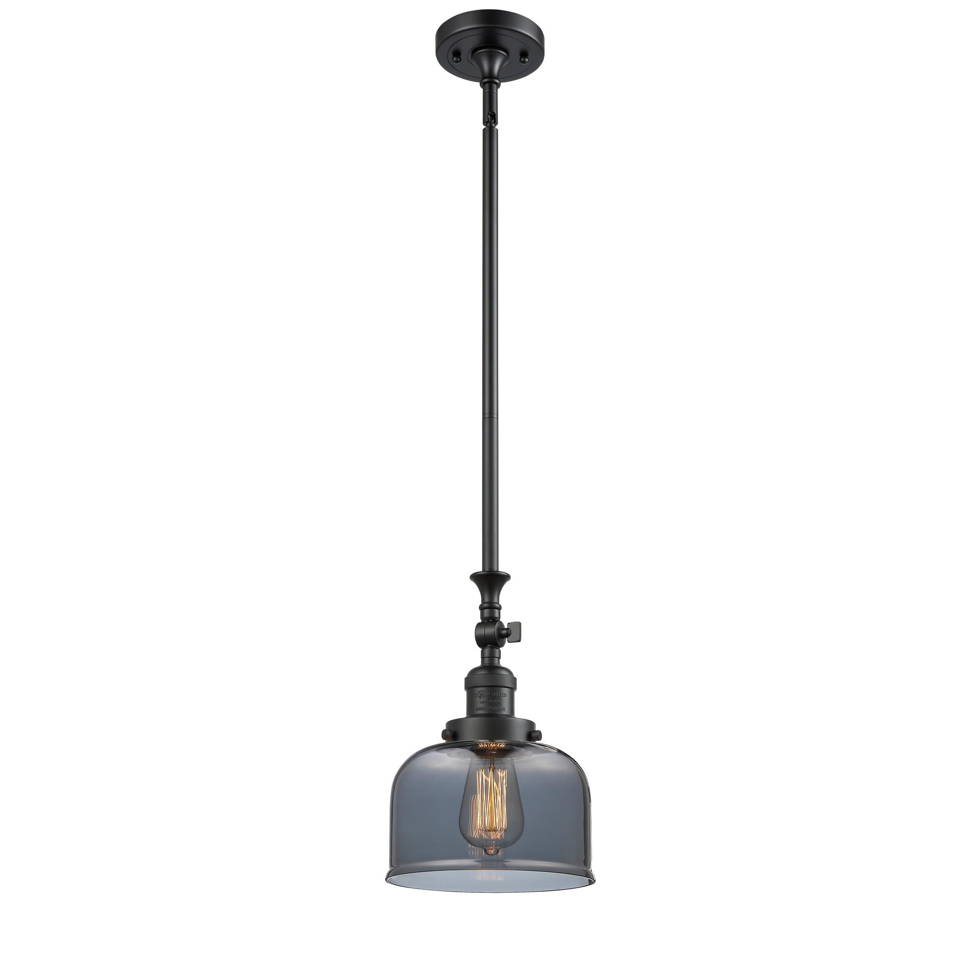 Shown in Matte Black finish and Plated Smoked glass