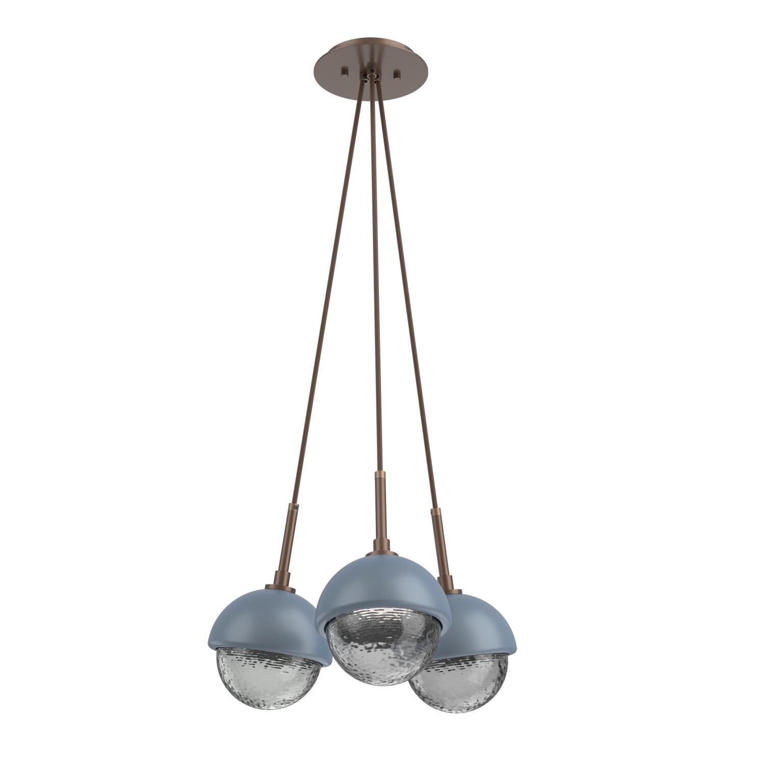 Levi Wilson Cabochon 13 Inch Multi Pendant Light by Hammerton Studio
