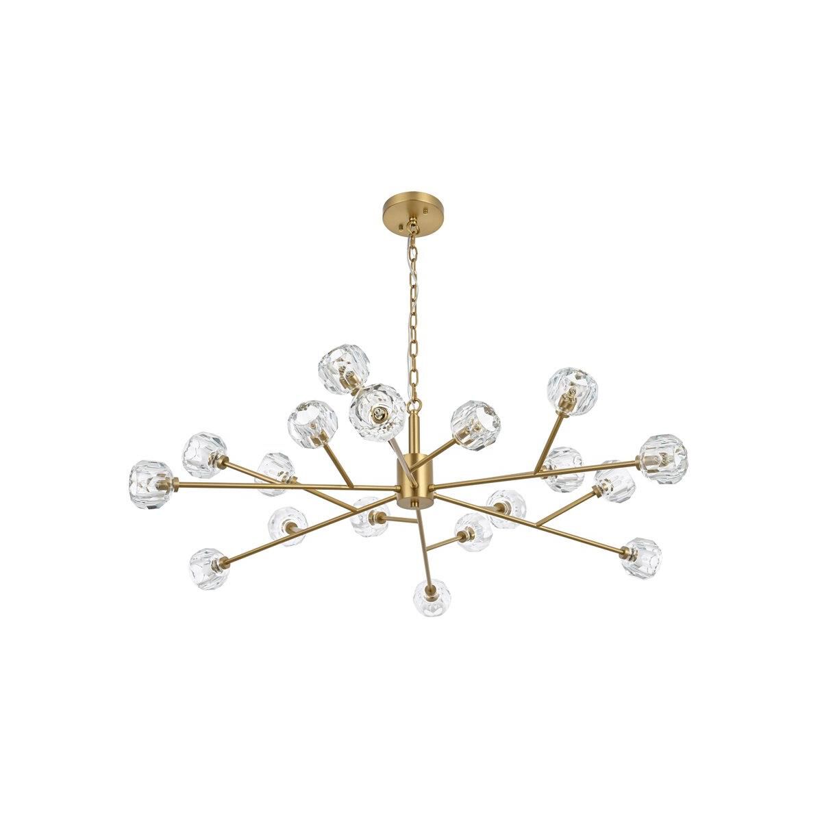 Shown in Gold  finish and RC Clear crystal and Clear glass