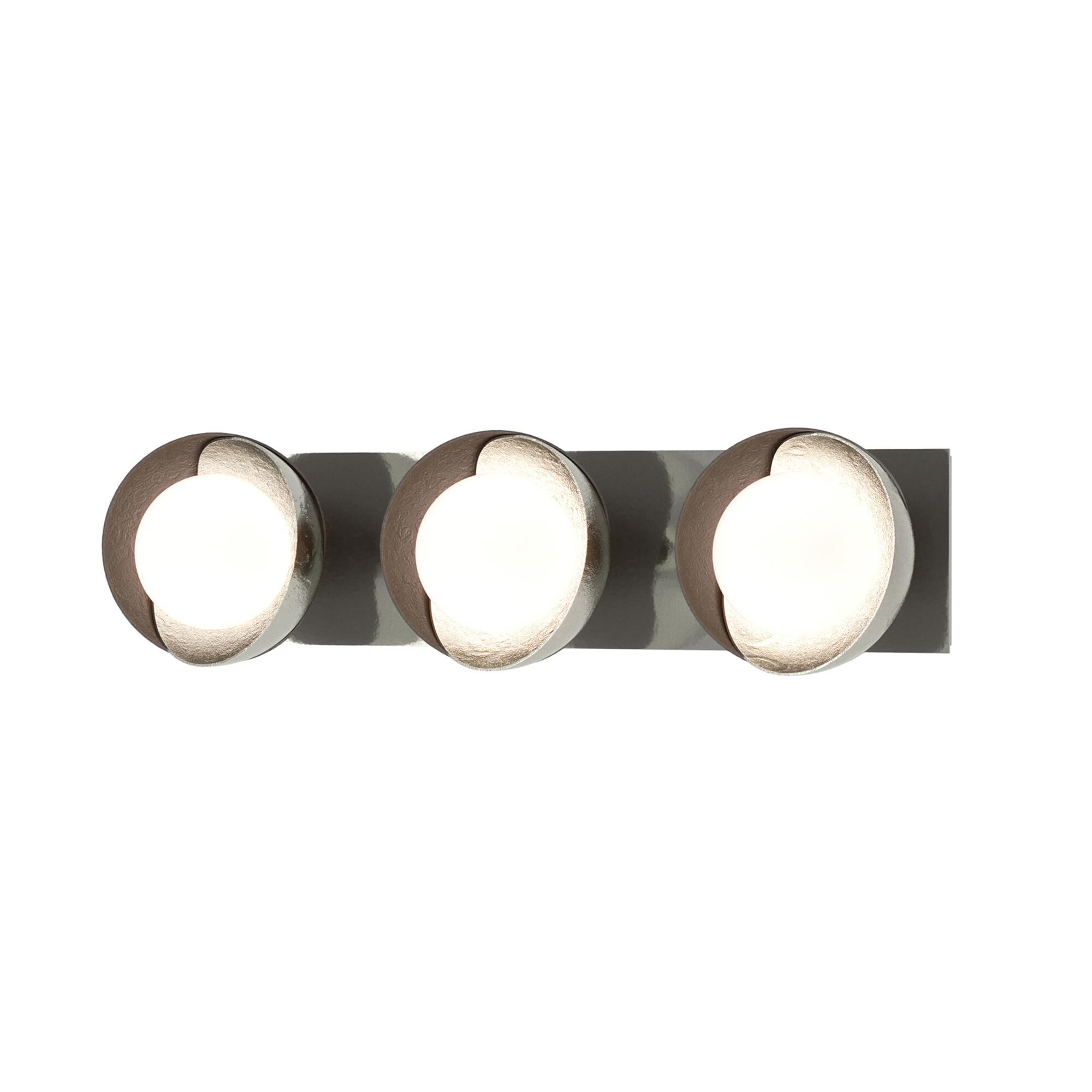 Shown in Sterling finish and Opal glass and Oil Rubbed Bronze (14) accent