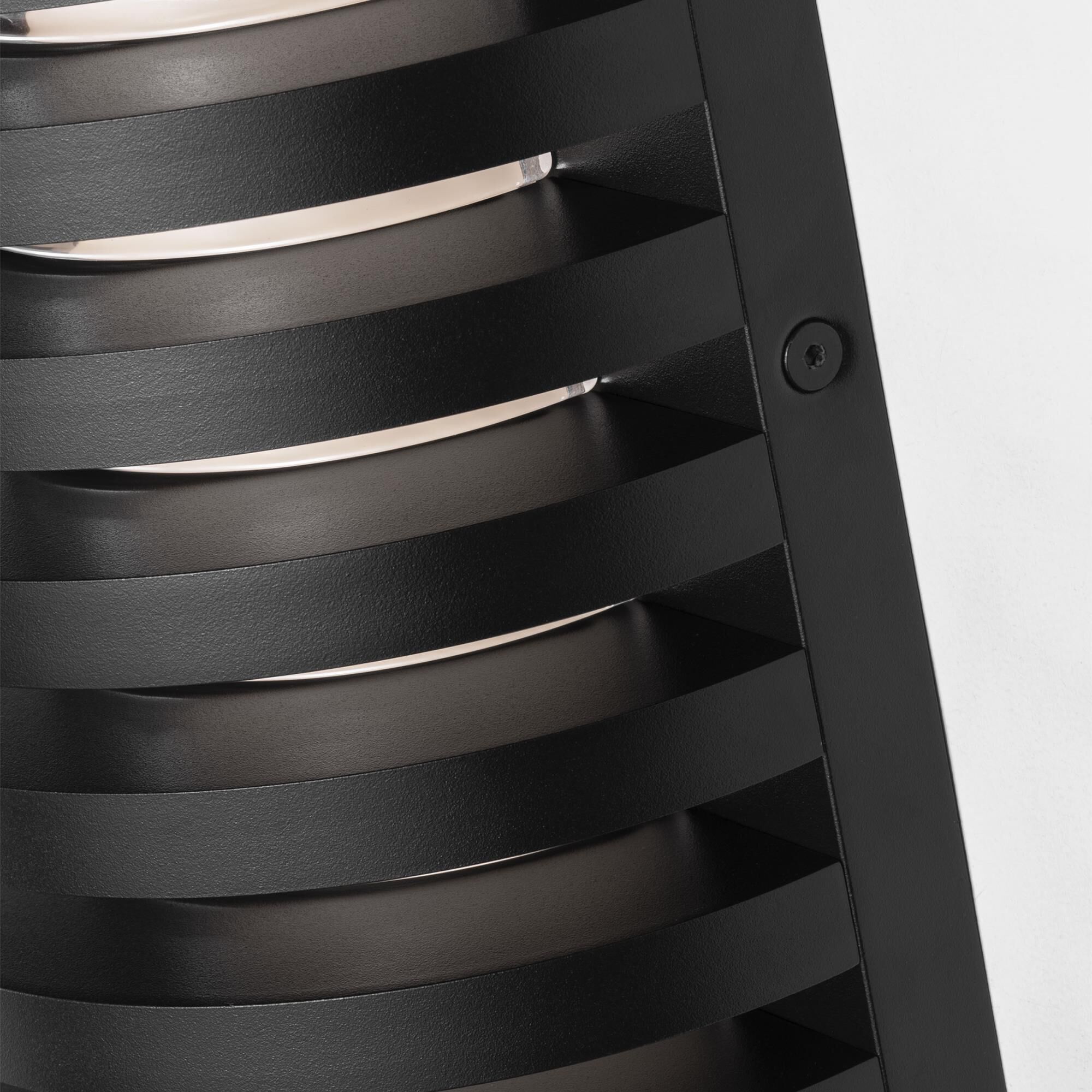 Shown in Outdoor Black finish and Crystal Diffuser glass