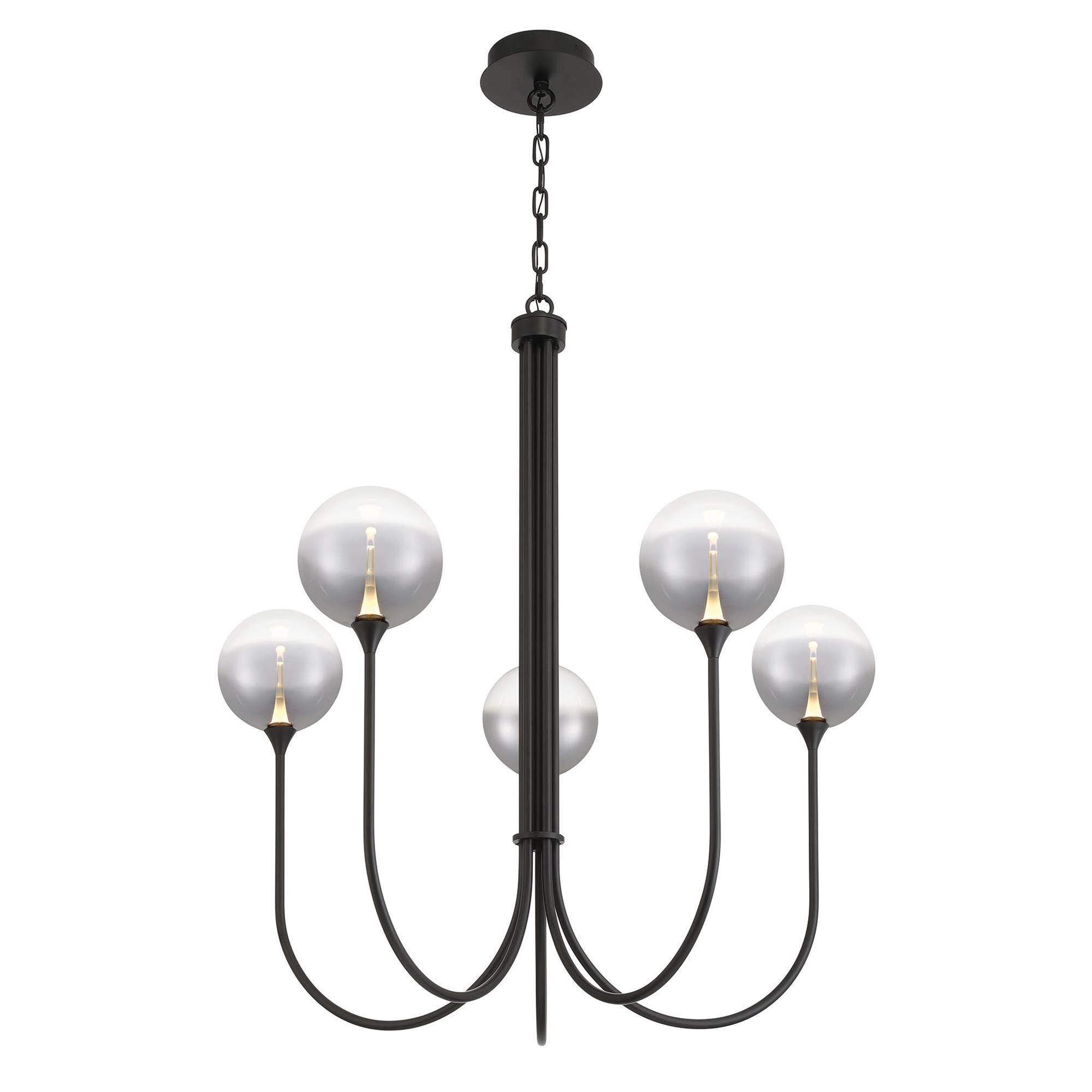 Shown in Black finish and Smoked glass
