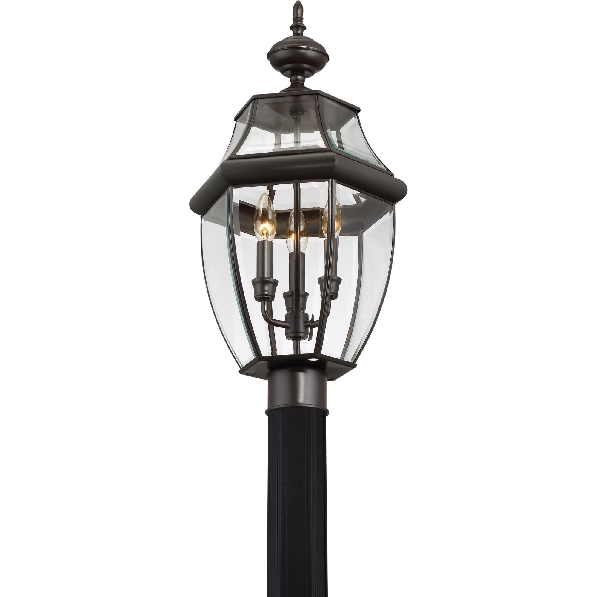 Newbury 23 Inch Tall 3 Light Outdoor Post Lamp Capitol Lighting