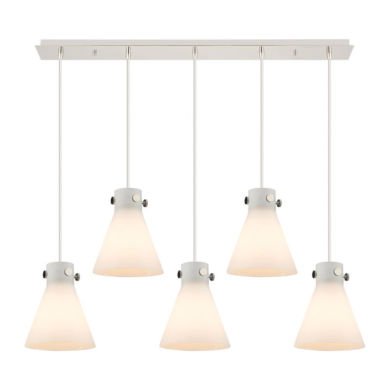 Bruno Marashlian Newton Cone 39 Inch 5 Light Linear Suspension Light by Innovations Lighting