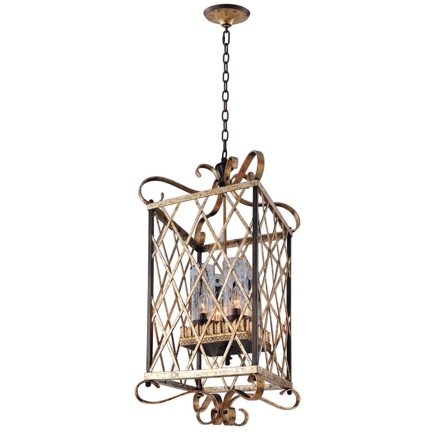 Shown in Antique Silver Leaf finish