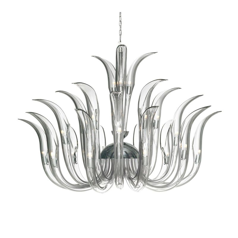 Cisne 21 Inch 6 Light Mini Chandelier by Metropolitan Lighting