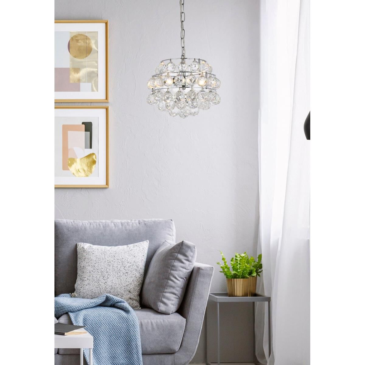 Savannah 12 Inch Mini Pendant by Elegant Lighting