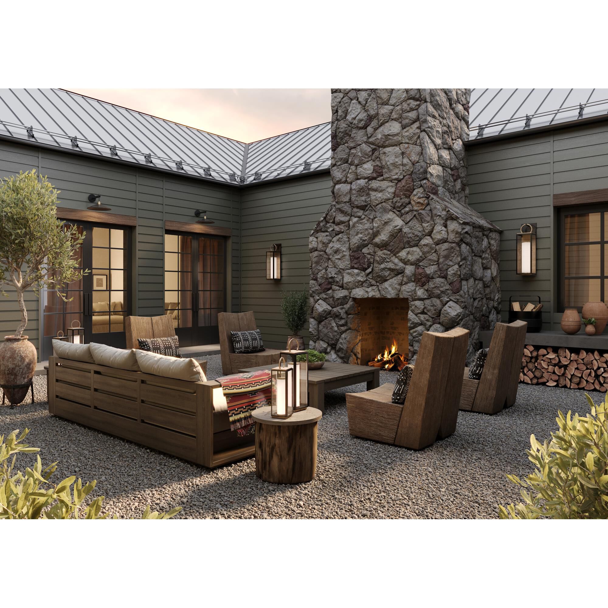 Gareth 8 Inch Outdoor Wall Light by Troy Lighting