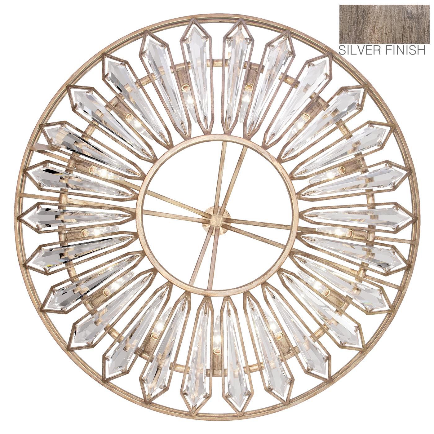 Shown in Brown finish and True crystal and False glass