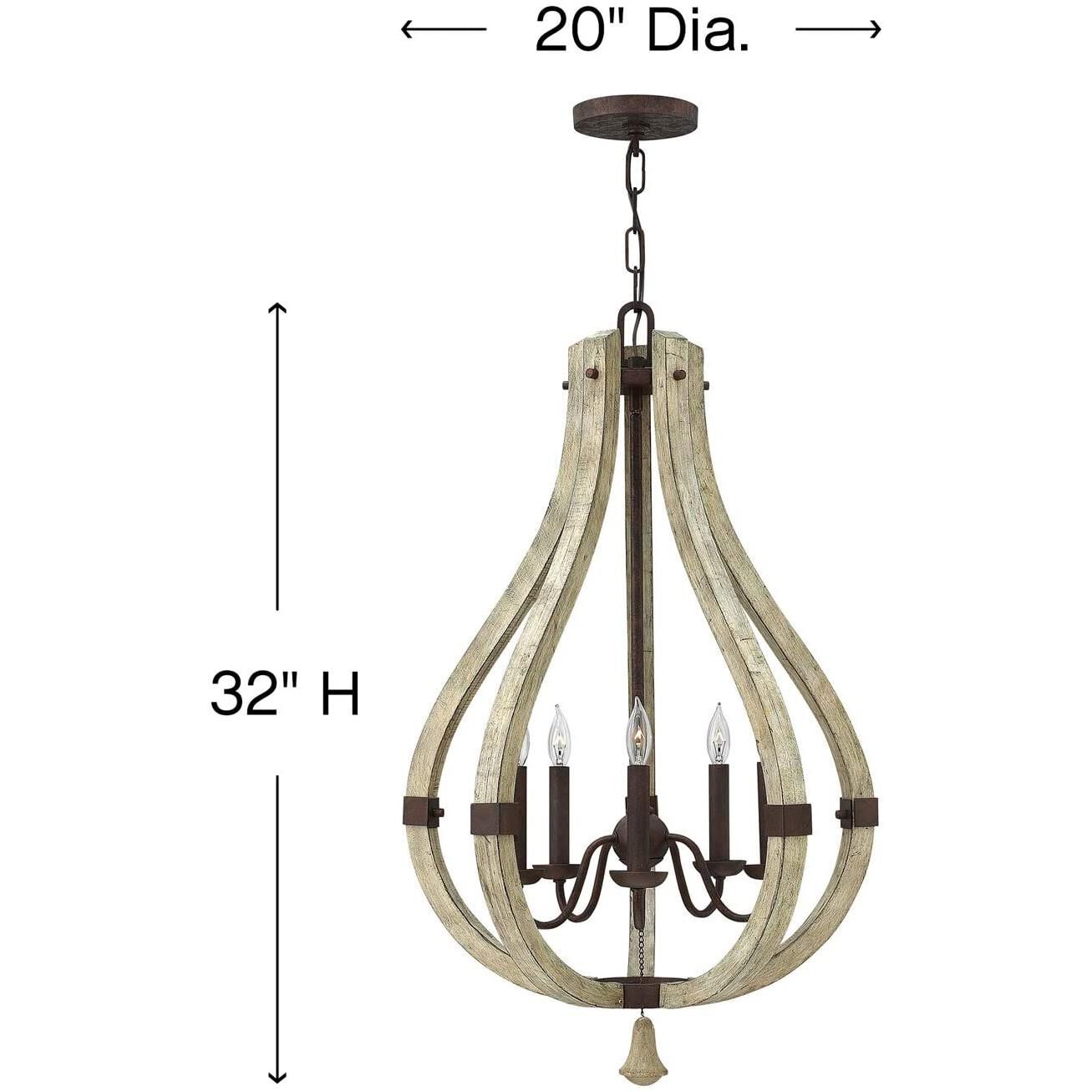 Middlefield 20 Inch Cage Pendant by Fredrick Ramond
