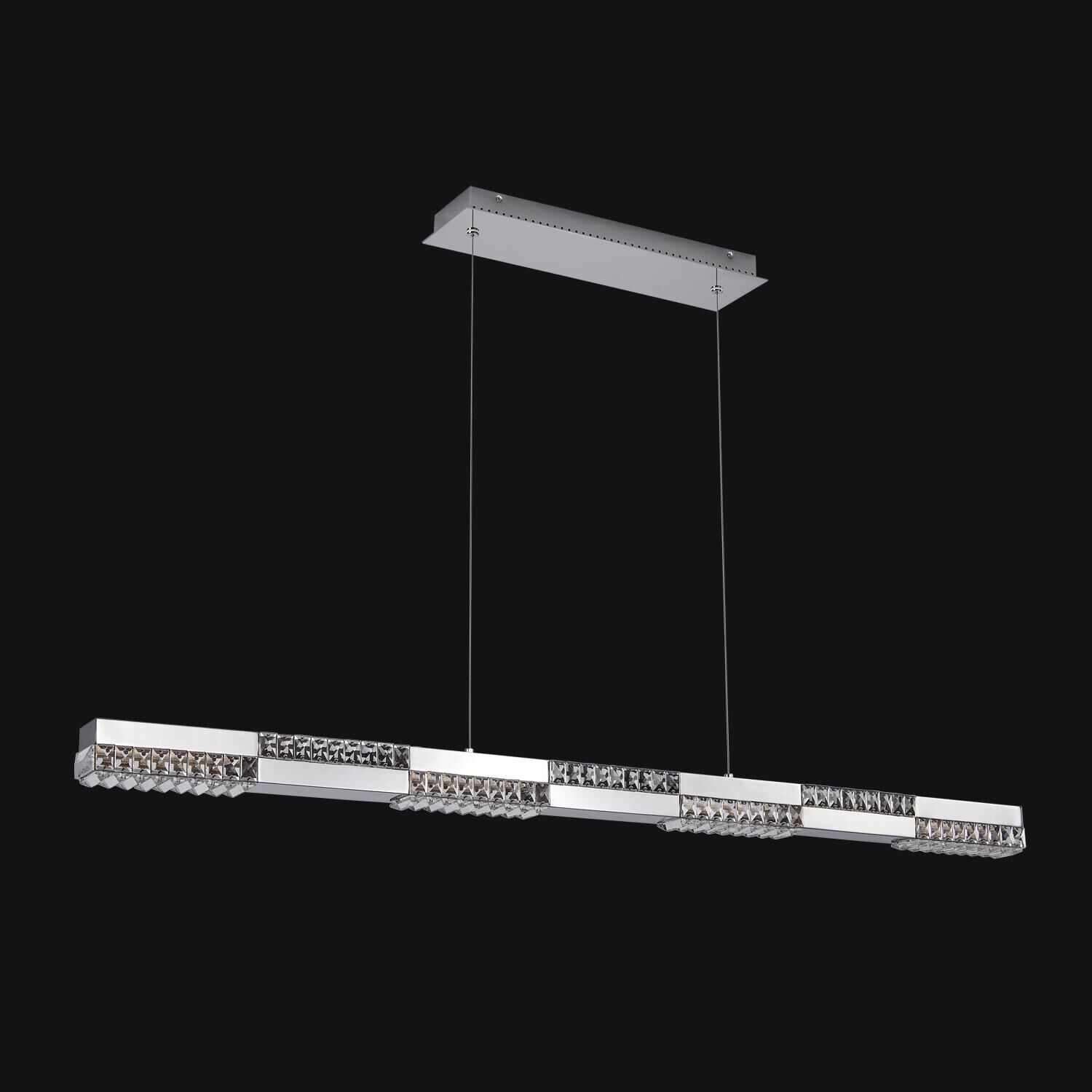 Shown in Polished Chrome finish and Firenze Clear crystal