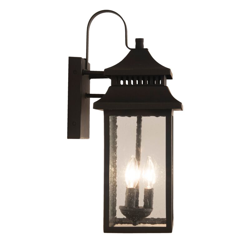 Crossbend 20 Inch Tall 3 Light Outdoor Wall Light by Craftmade