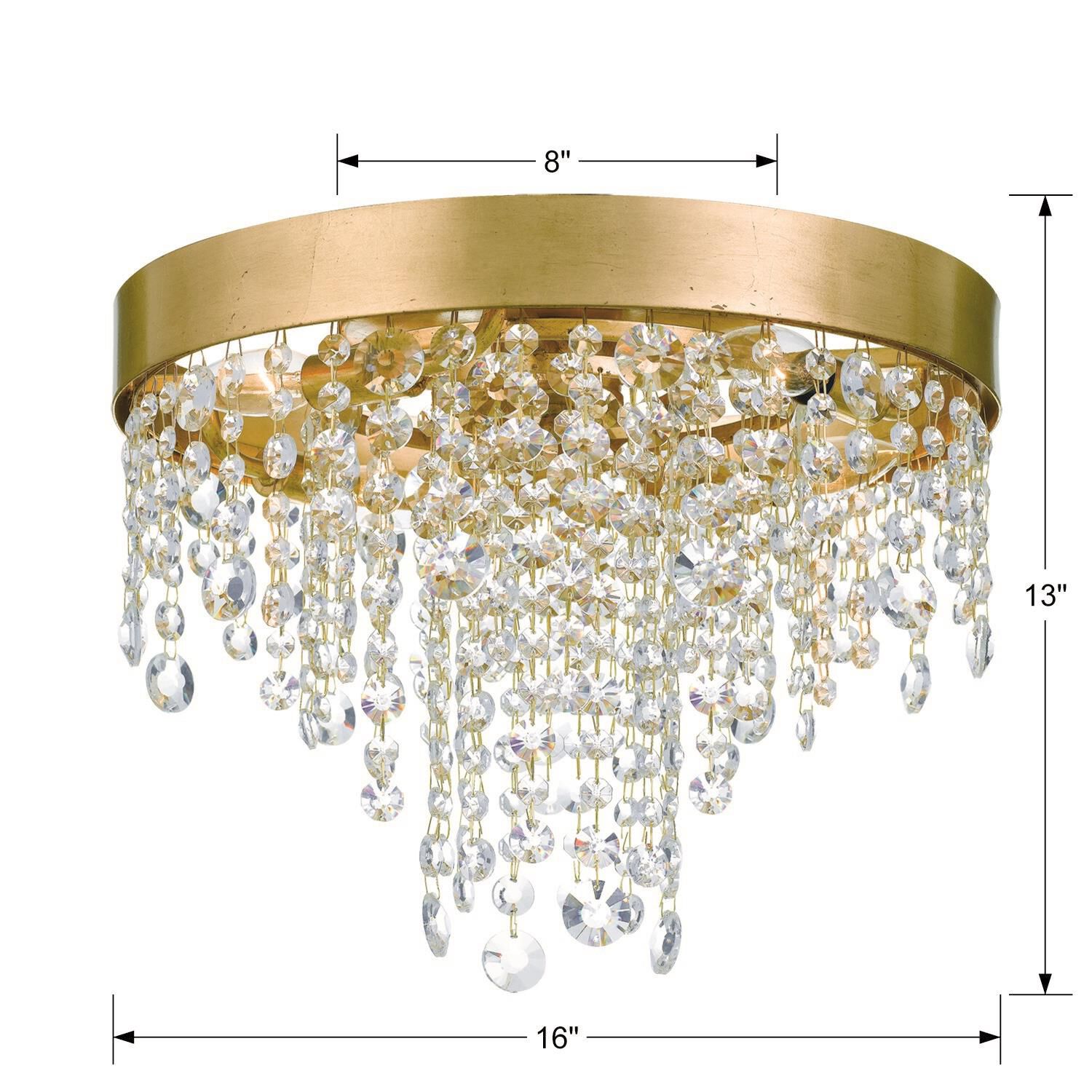 Winham 16 Inch 4 Light Flush Mount by Crystorama