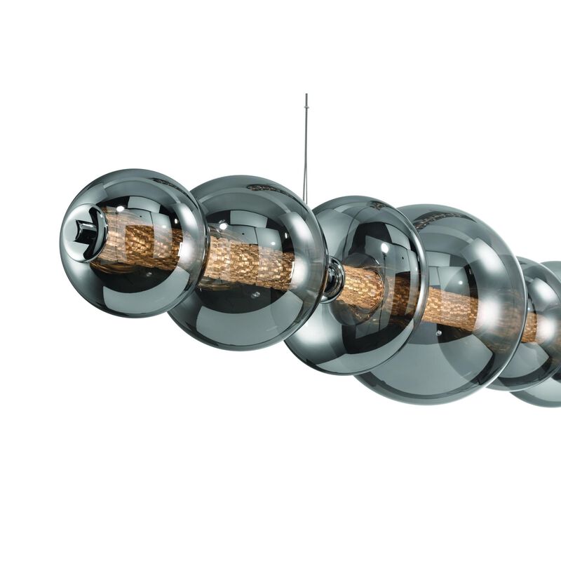 Atomo Large Linear Chandelier by Eurofase Lighting