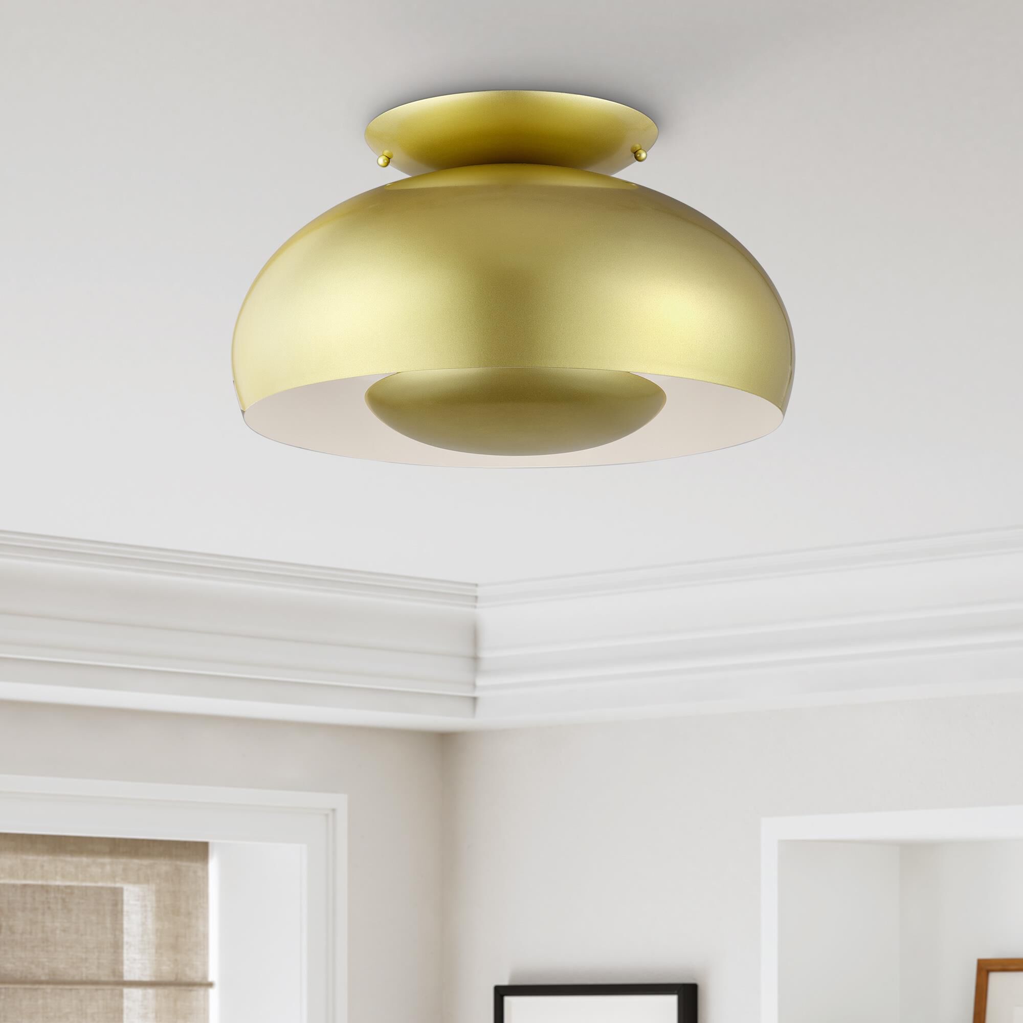 Domma 17 Inch Semi Flush Mount by Livex Lighting