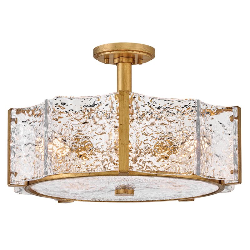 Florian 20 Inch 5 Light Semi Flush Mount by Fredrick Ramond