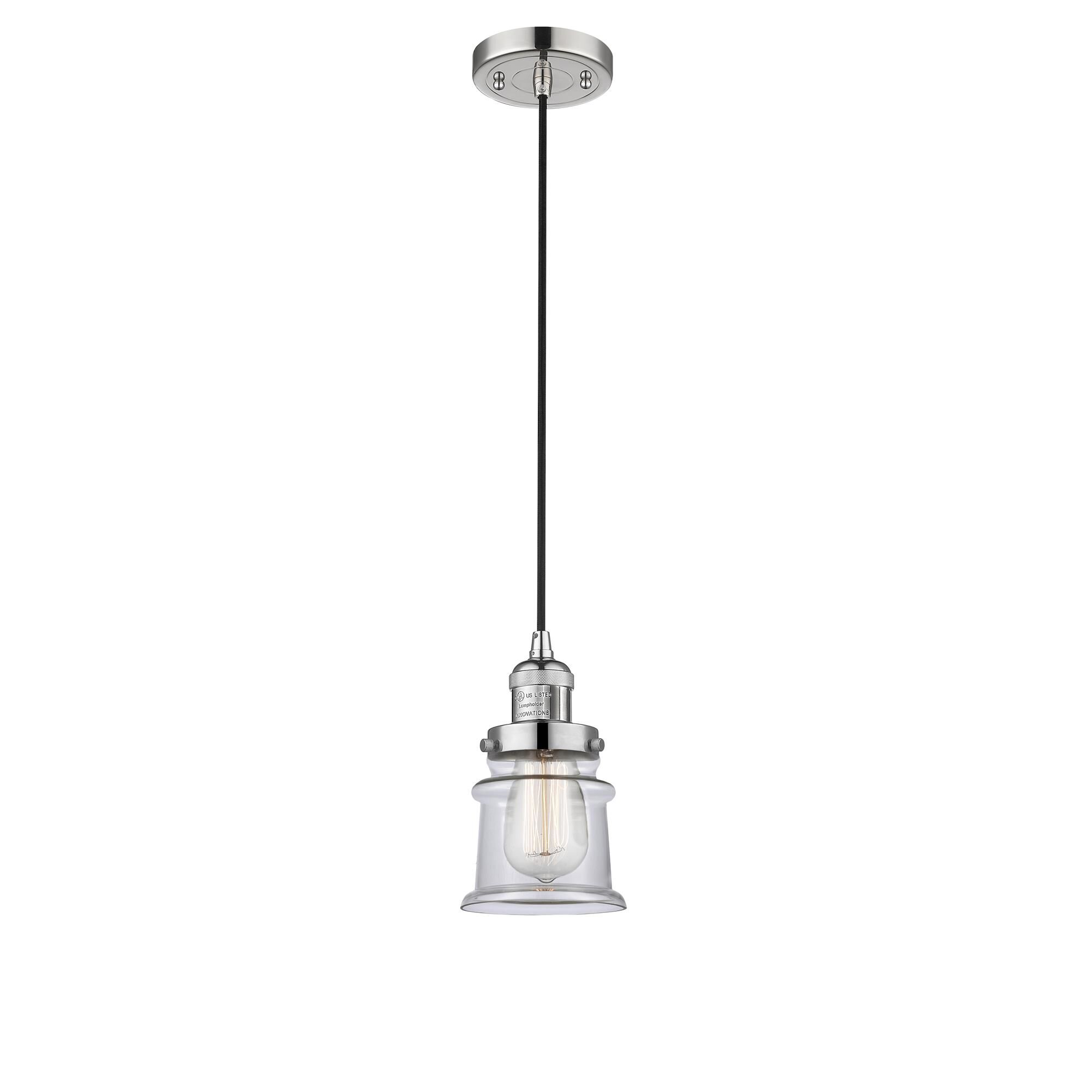 Shown in Polished Nickel finish and Clear glass