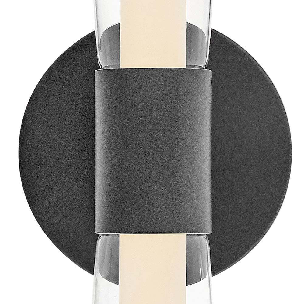 Shown in Black finish and Clear glass