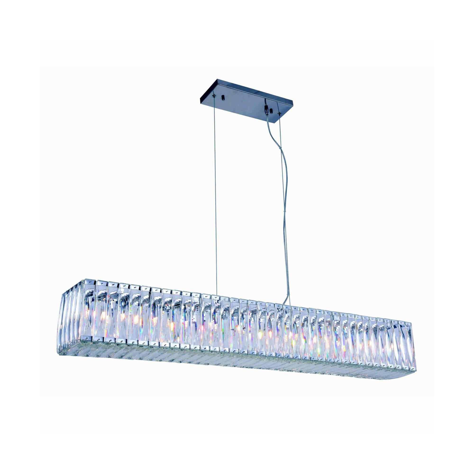 Cuvette 47 Inch 11 Light Linear Suspension Light by Elegant Lighting