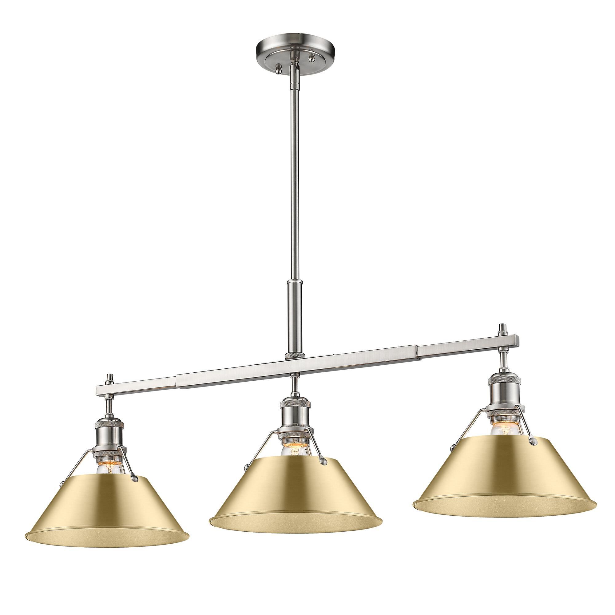 Orwell 36 Inch Linear Suspension Light by Golden Lighting