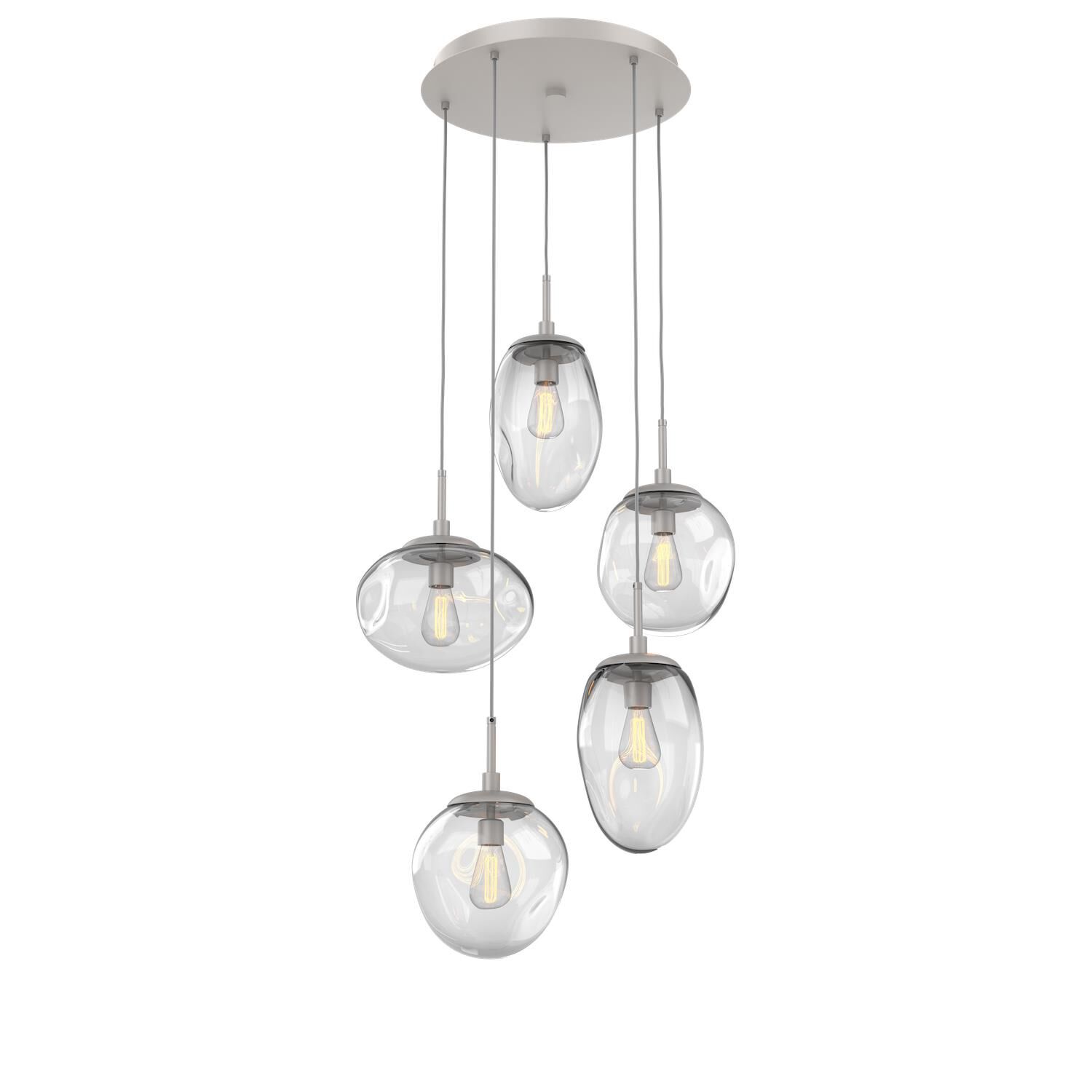 Levi Wilson Nebula 24 Inch 5 Light Multi Light Pendant by Hammerton Studio