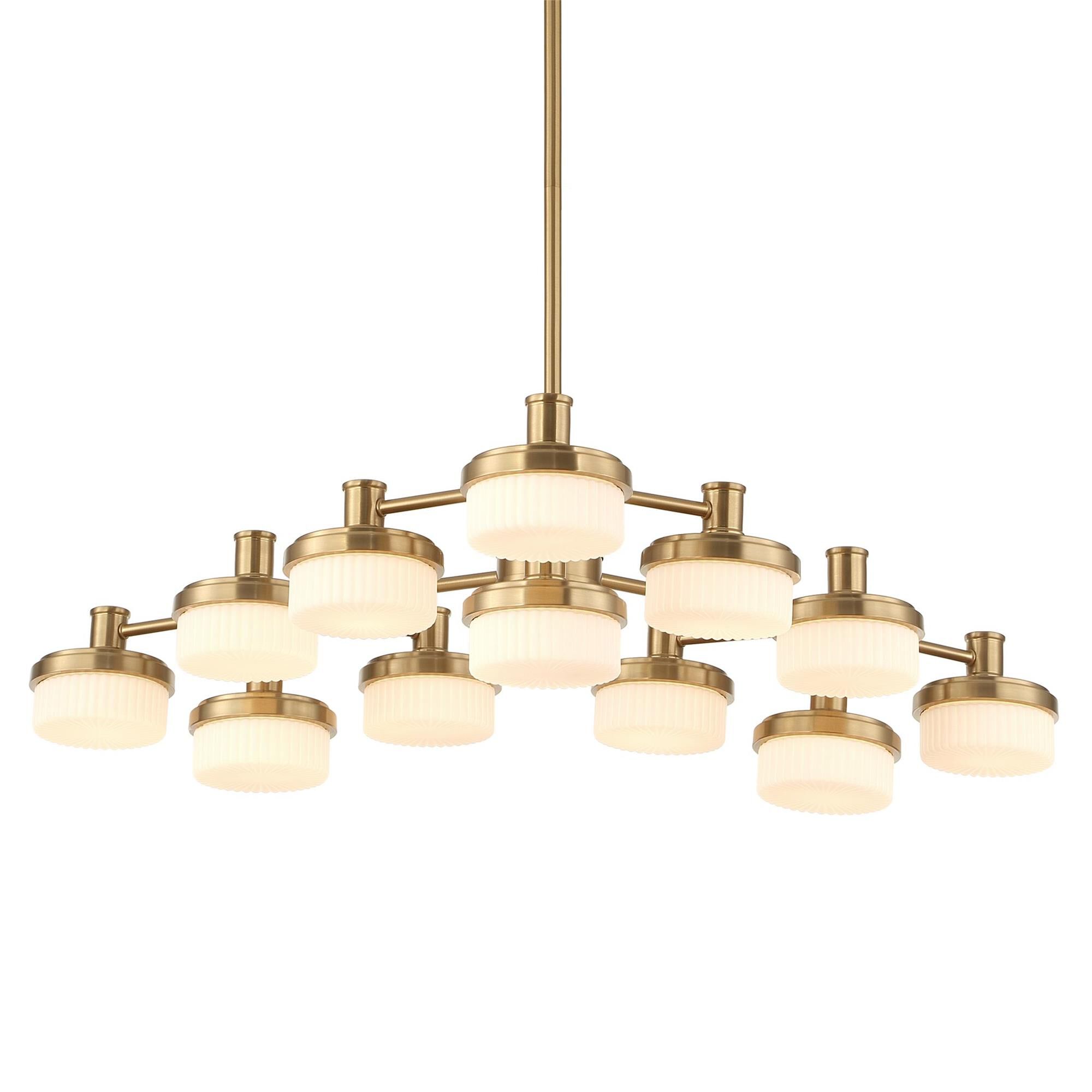 Shown in Brass and White finish