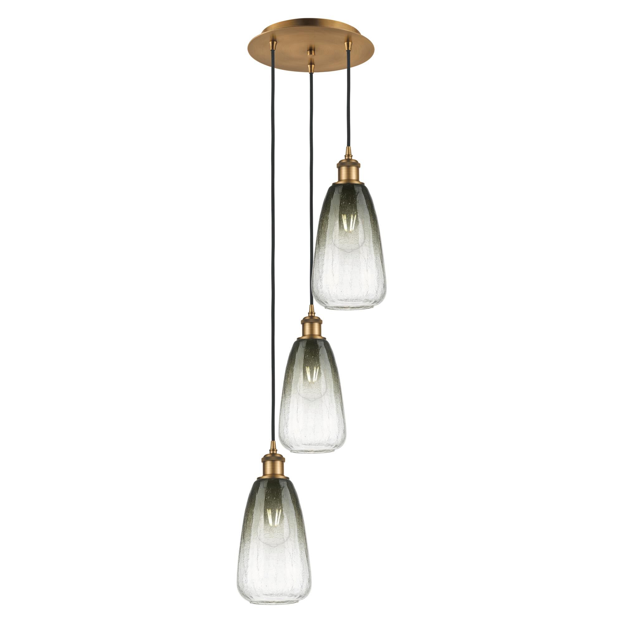 Bruno Marashlian Brookhaven Almond 13 Inch Multi Light Pendant by Innovations Lighting