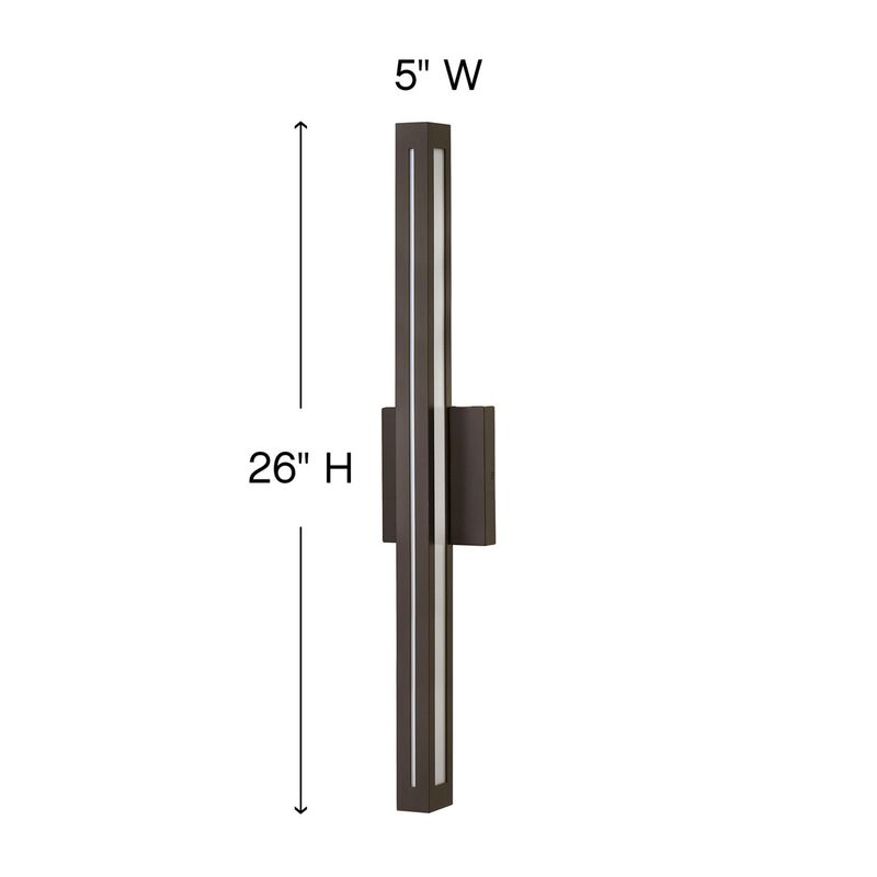 Vue 26 Inch Tall 2 Light LED Outdoor Wall Light by Hinkley Lighting
