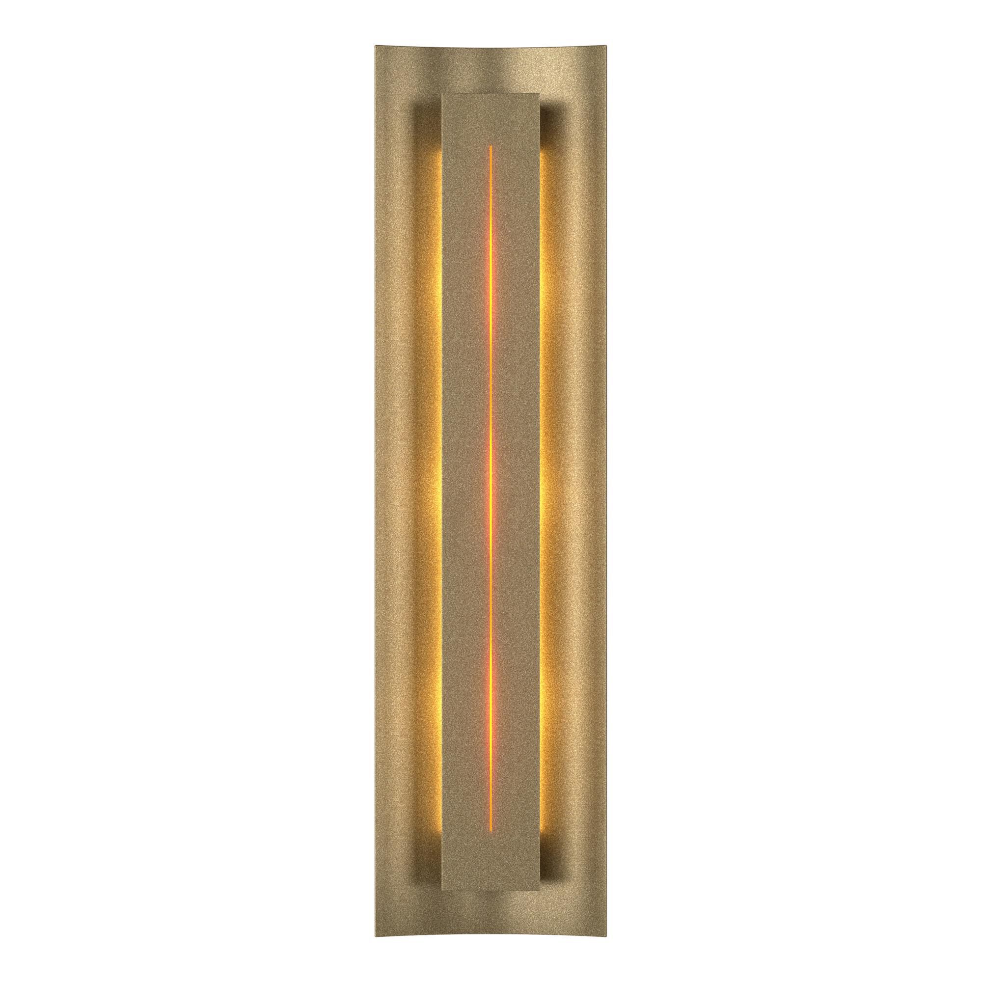 Shown in Soft Gold finish and Amber  glass