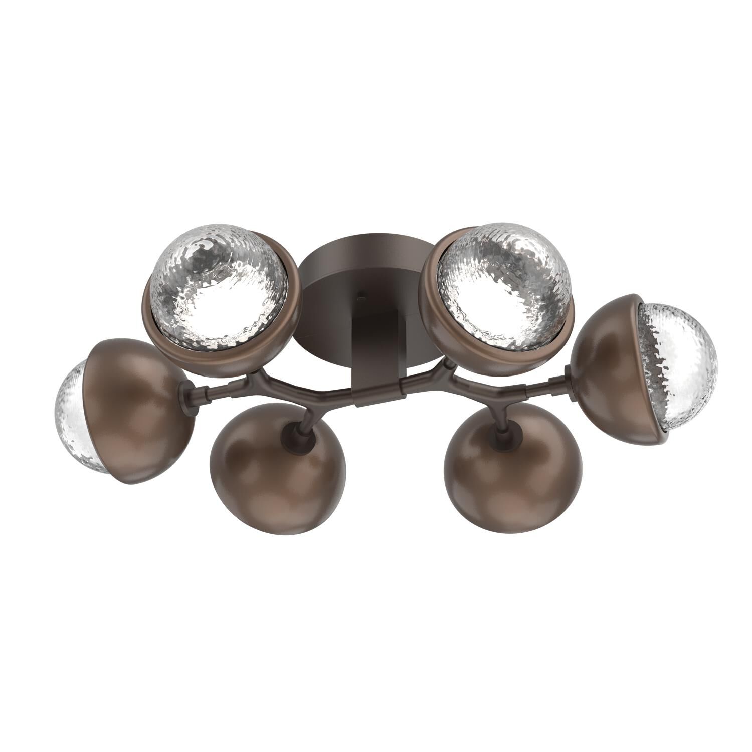 Shown in Flat Bronze finish and Clear glass and Burnished Bronze accent