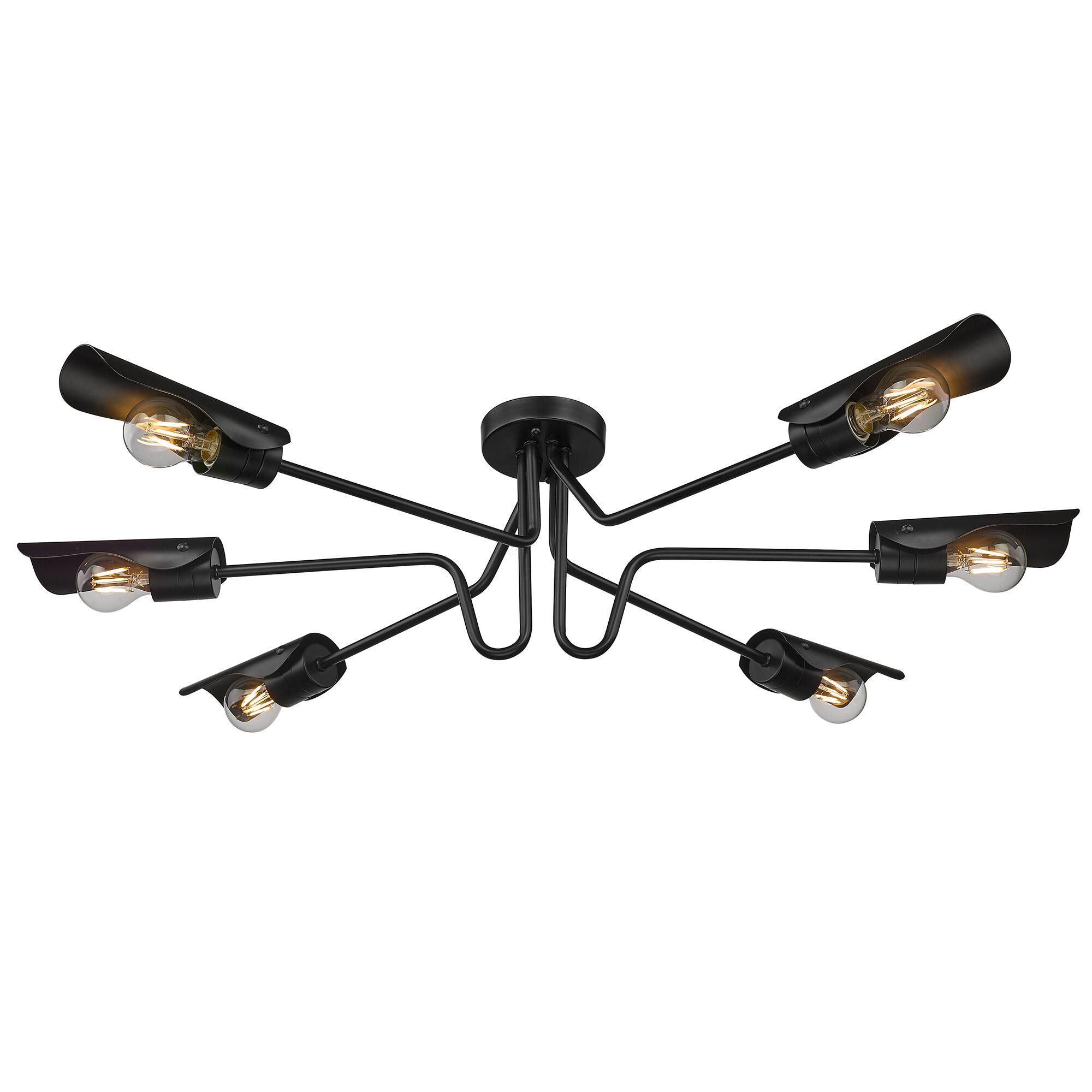 Newton 40 Inch Semi Flush Mount by Golden Lighting