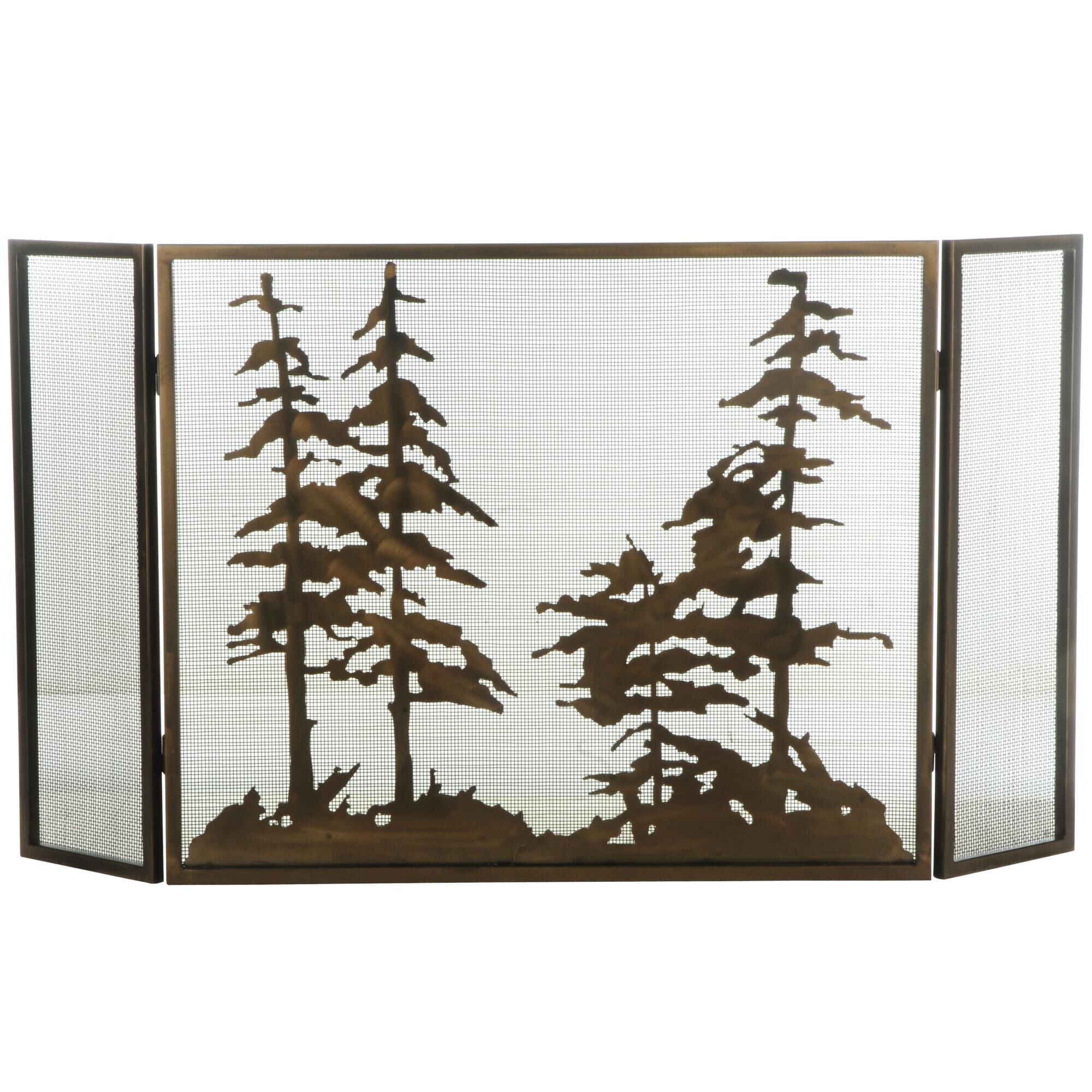 Tall Pines Fireplace Screen by Meyda Lighting