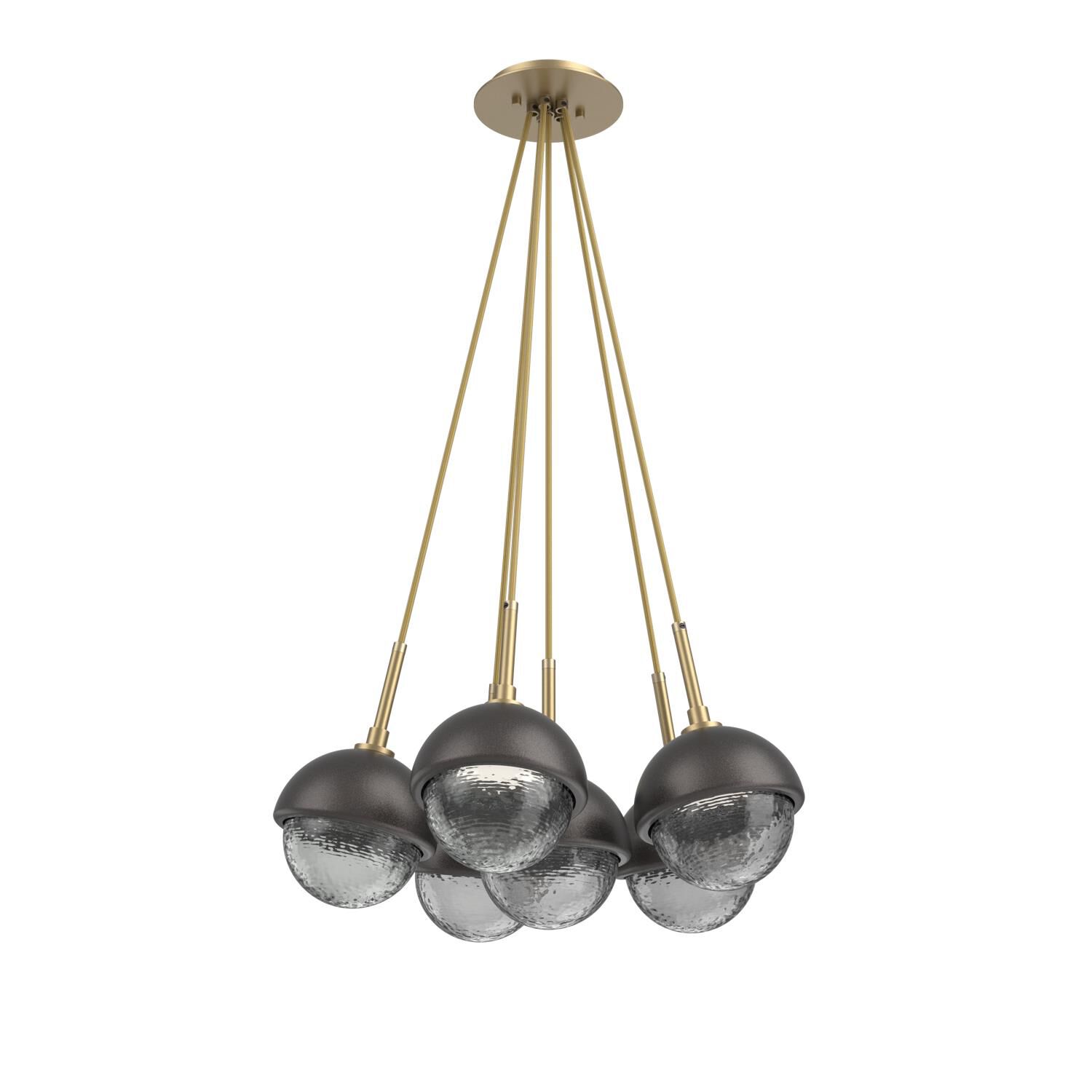 Levi Wilson Cabochon 19 Inch Multi Pendant Light by Hammerton Studio