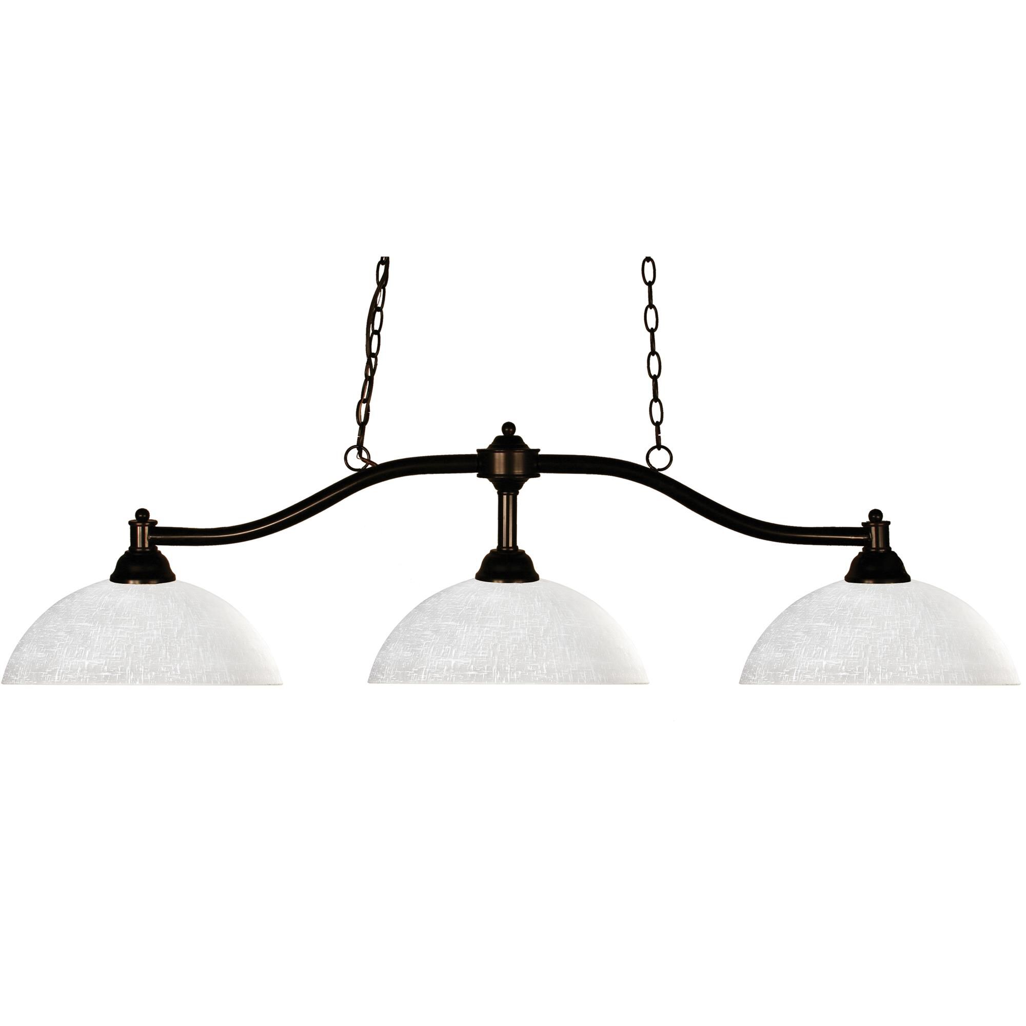 Shown in Bronze finish and Glass shade