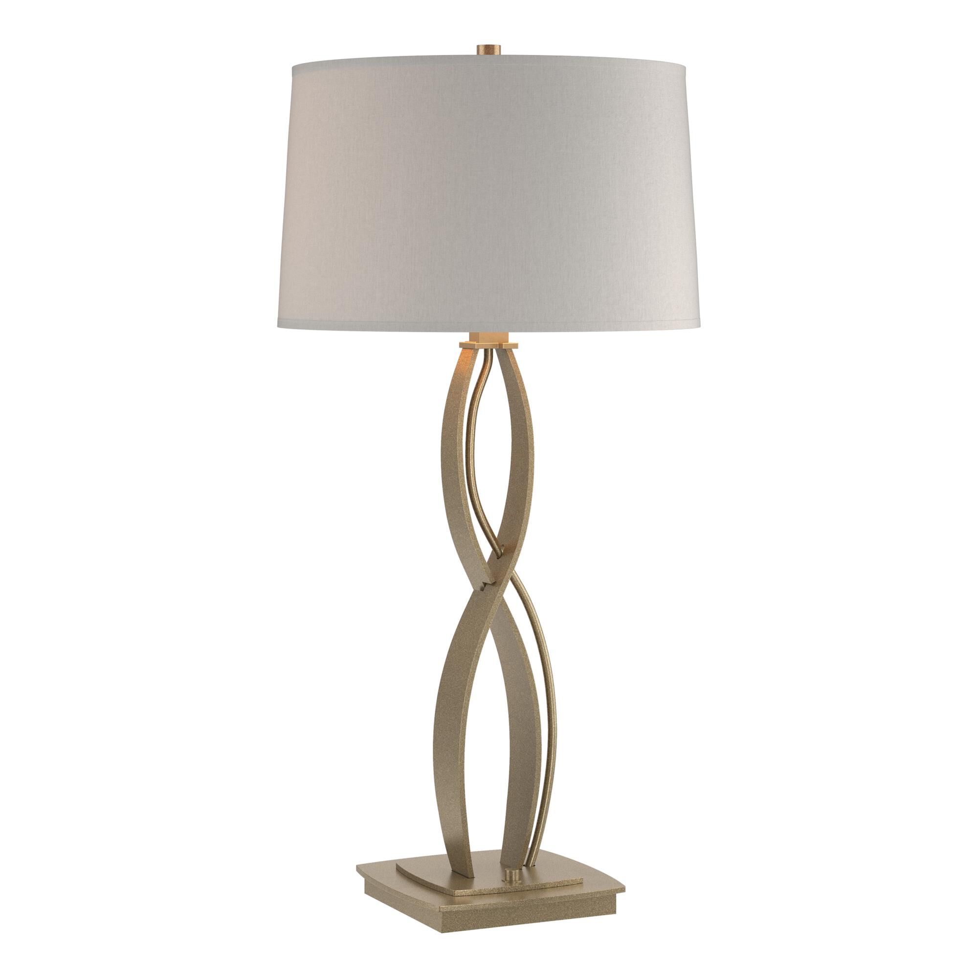 Shown in Soft Gold finish and Flax shade