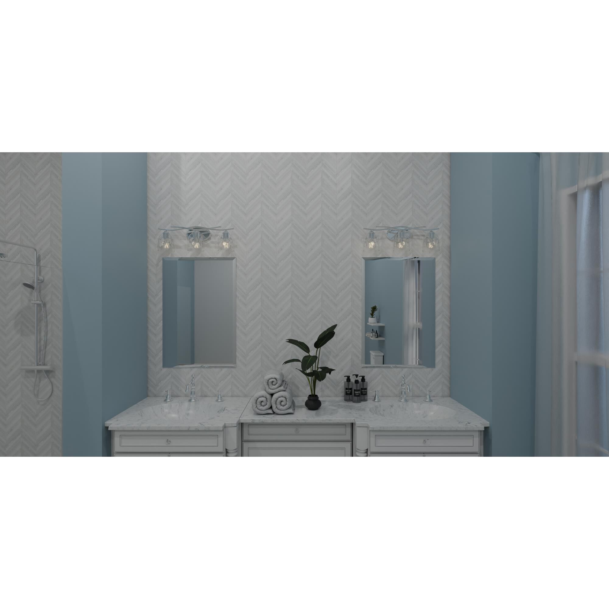 Ansley 24 Inch 3 Light Bath Vanity Light by Quoizel