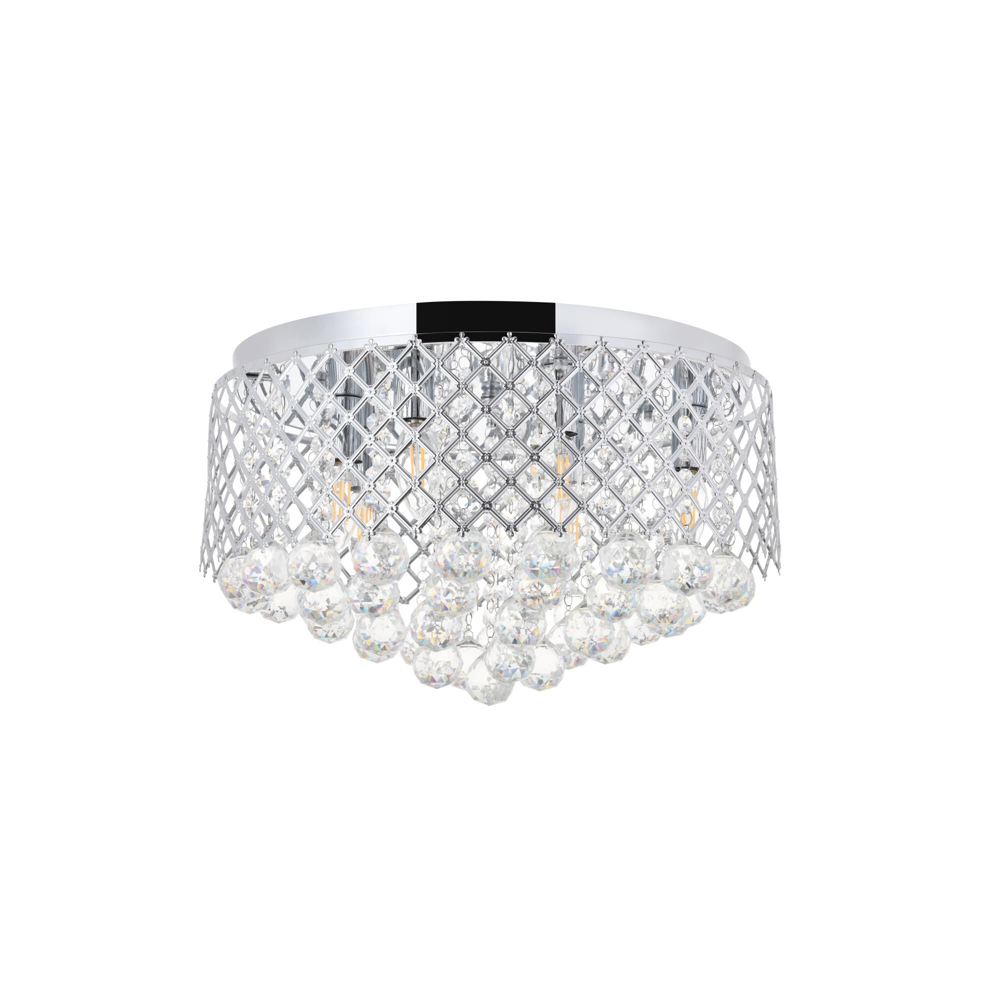 Tully 18 Inch 6 Light Flush Mount by Elegant Lighting