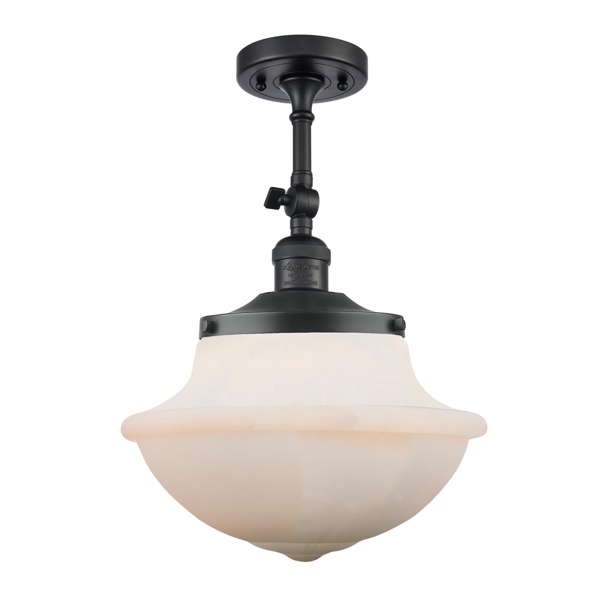Shown in Matte Black finish and Frosted glass
