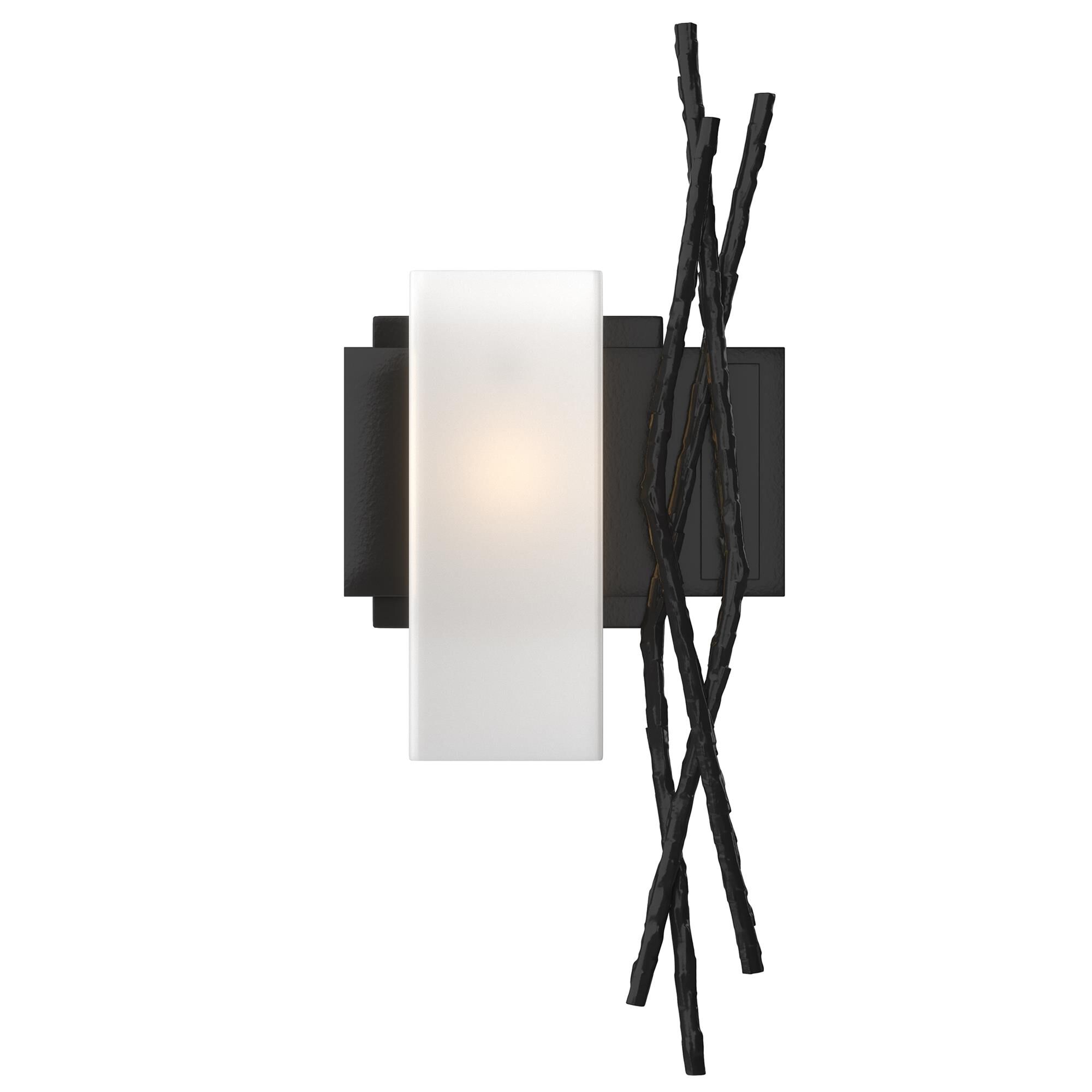 Shown in Black finish and Opal  glass and Orientation: Left accent