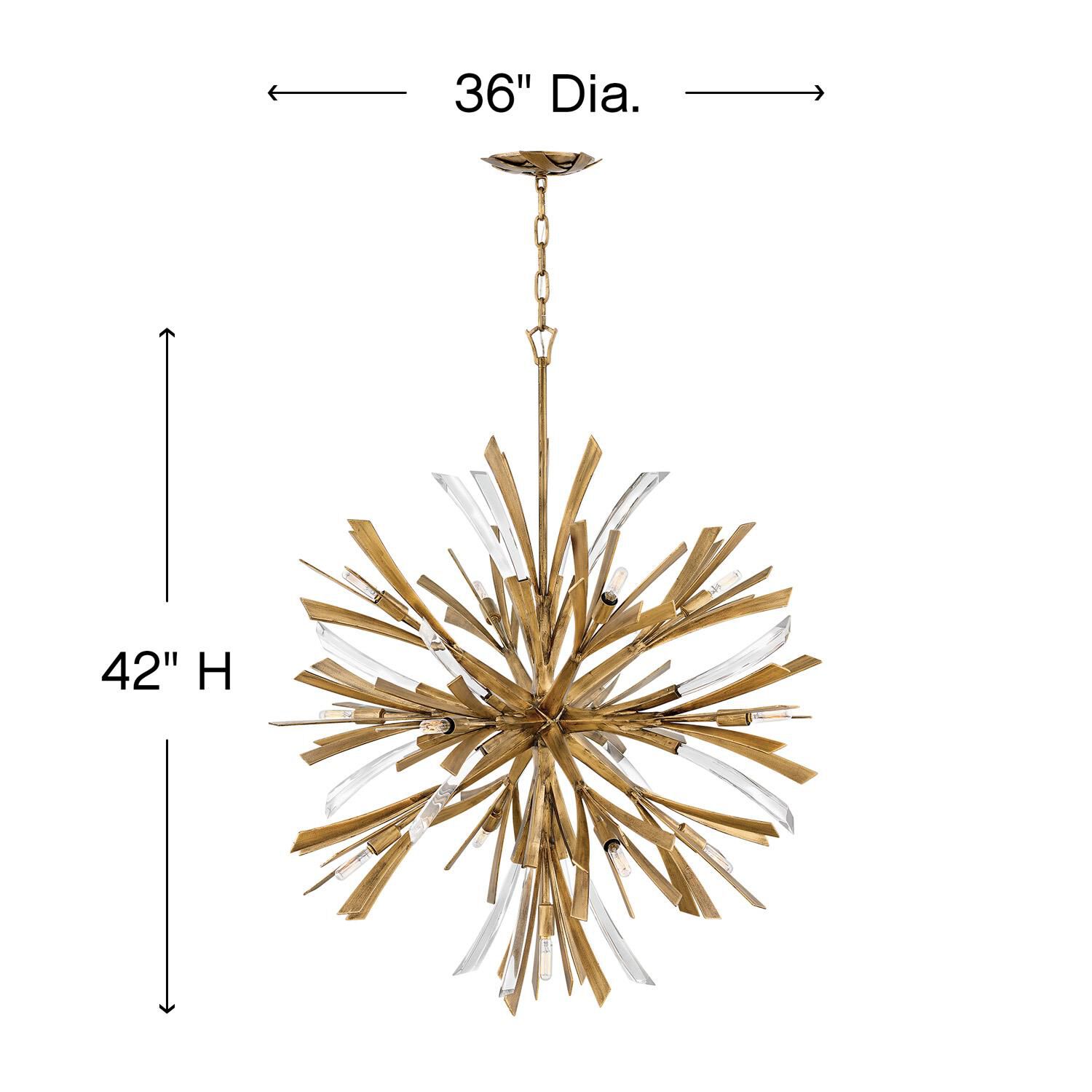 Vida 36 Inch Large Pendant by Fredrick Ramond
